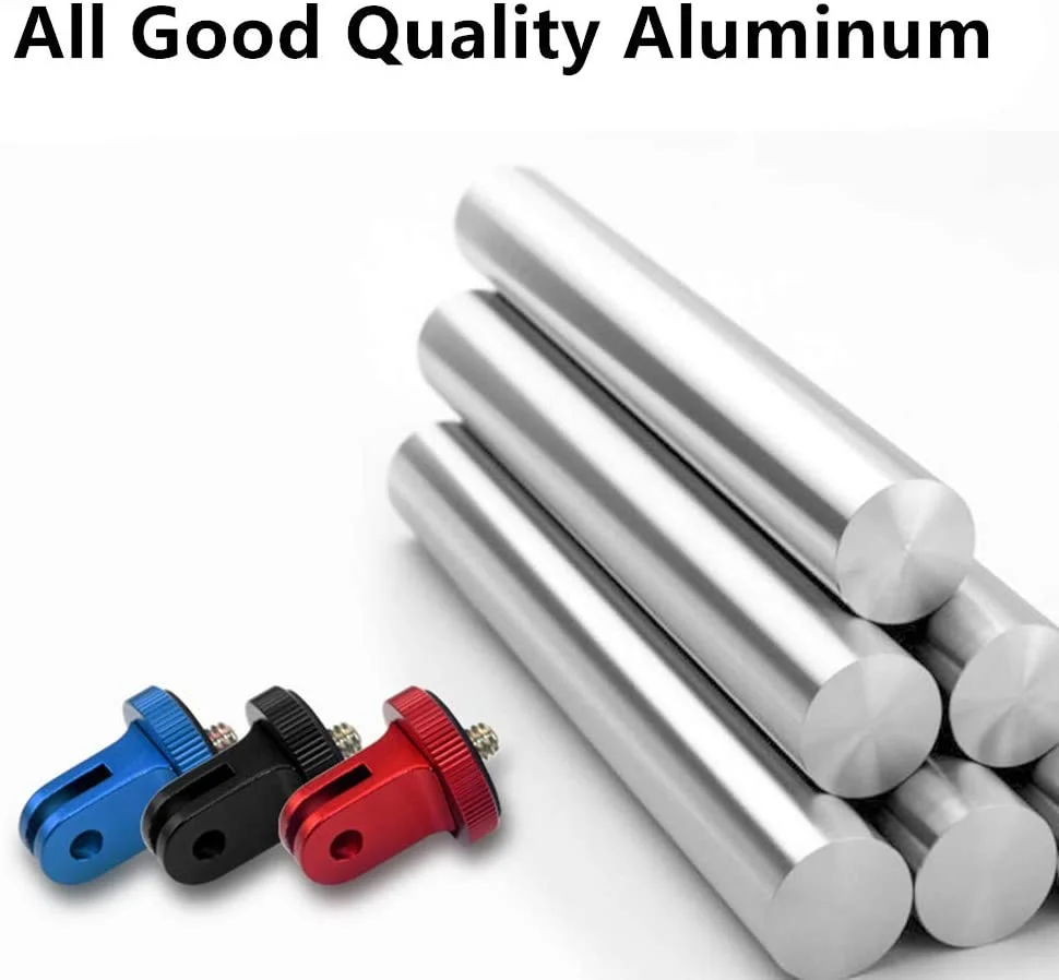 Aluminum Tripod Mount Adapter Screw Mount Compatible with GoPro Hero 9, 8, 7, 6, 5, 4, Session, 3+, 3, 2, 1, Fusion,