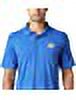 Columbia Men's PFG Fish Series Polo, Vivid Blue/US Flag Graphic, Small
