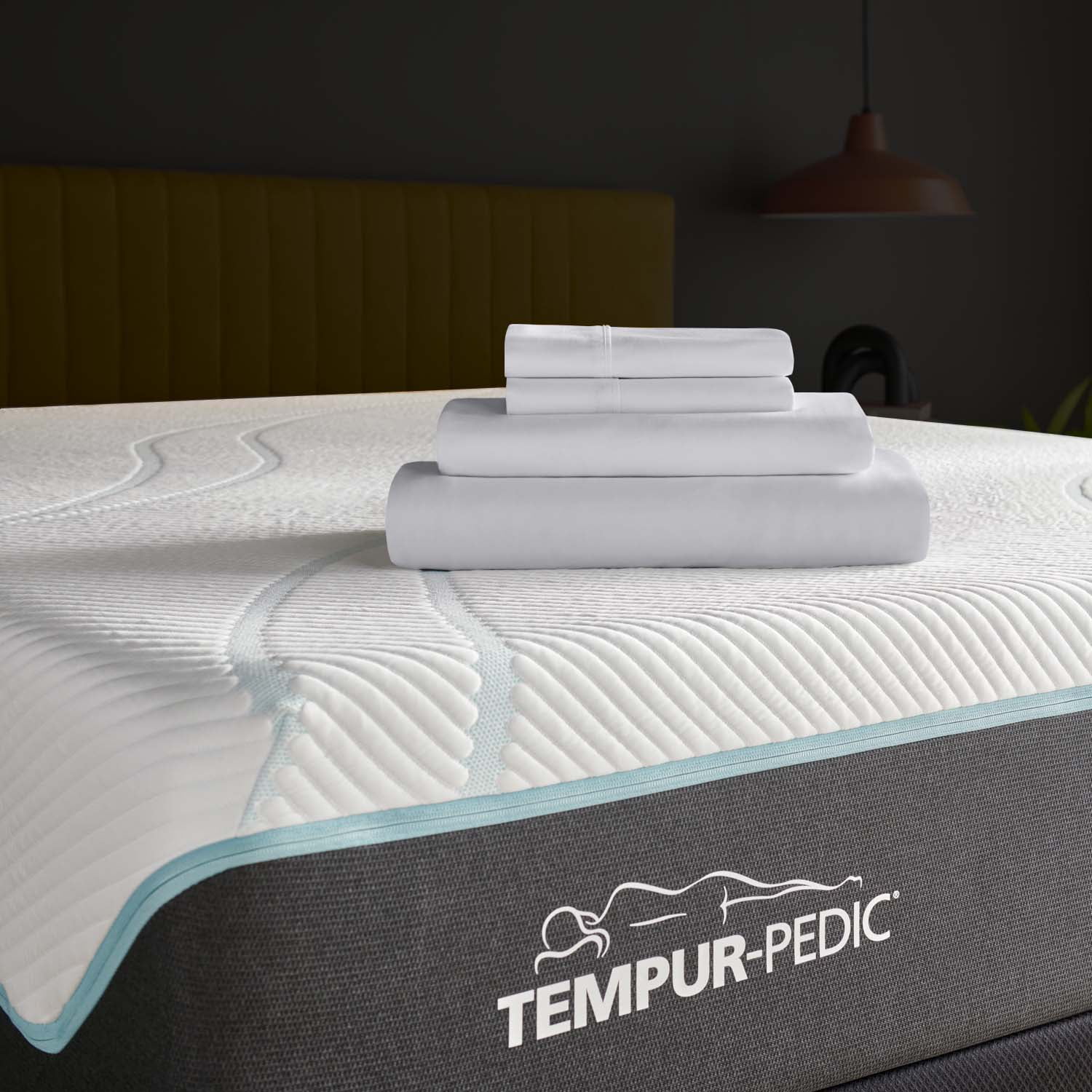 Tempur-Pedic Tempur Classic Cotton Adult Fitted Sheet Set White, Queen