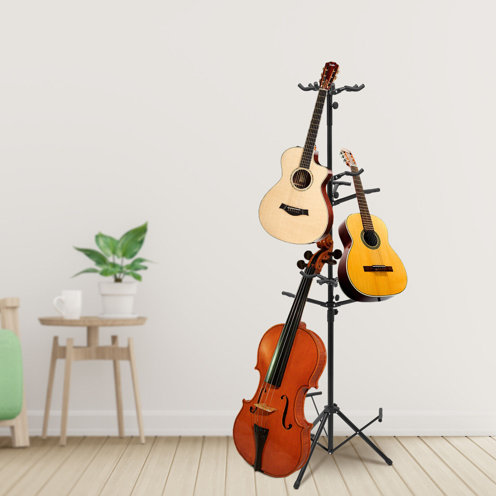 Guitar Holder 9 Guitar Rack Stand Multi-Instrument Guitar Ukulele Bass Holder