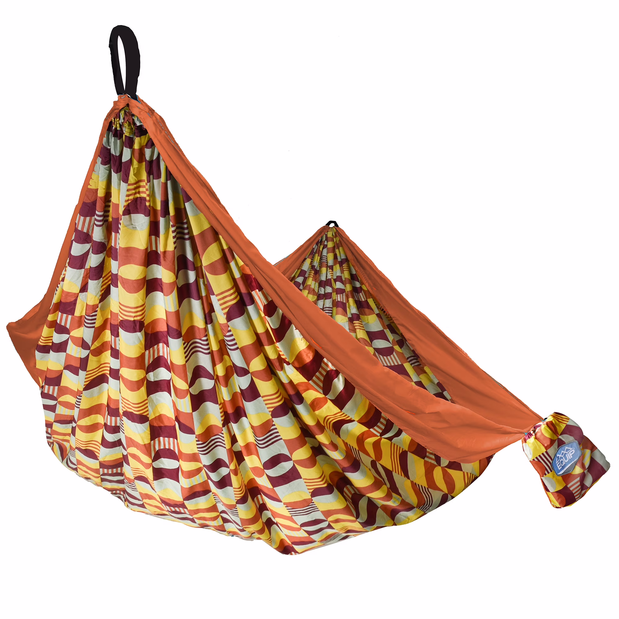 Equip Nylon Camping Travel Hammock, 2 Person Groovy Moons