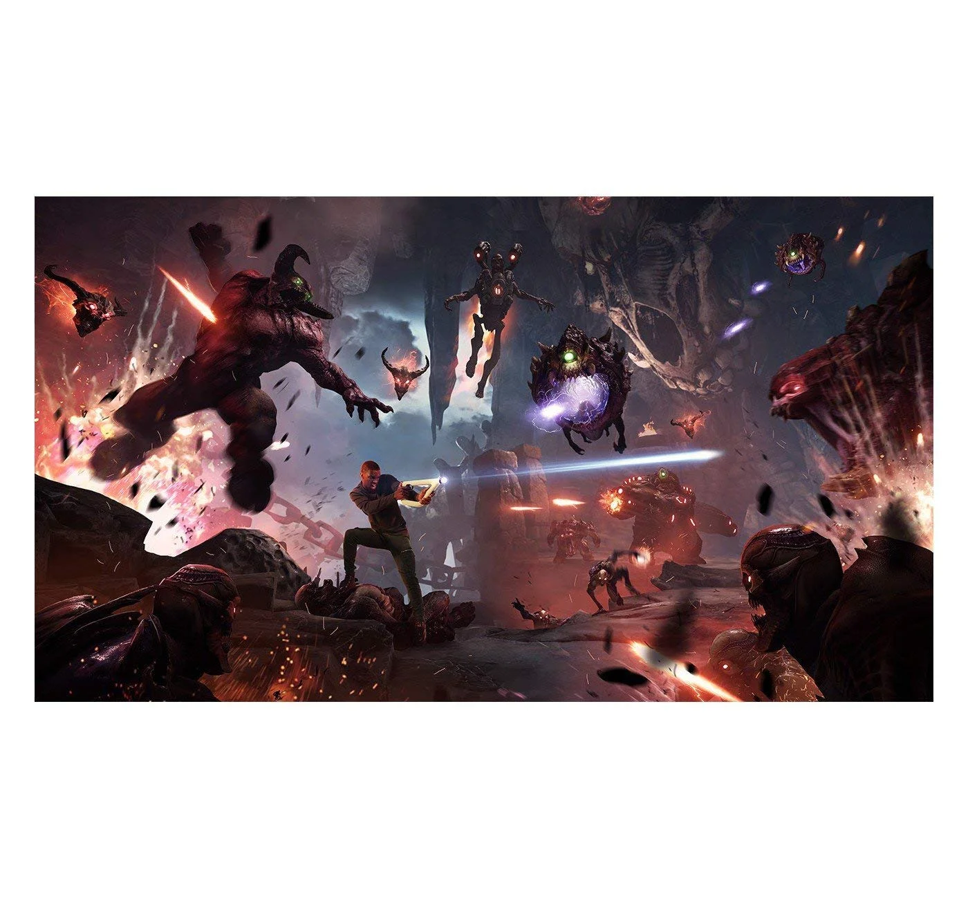 PlayStation 4 DOOM VFR PSVR Aim Controller Enhanced Bundle: PlayStation 4 VR Headset, PSVR Camera, DOOM VFR Game and Wireless Aim Controller