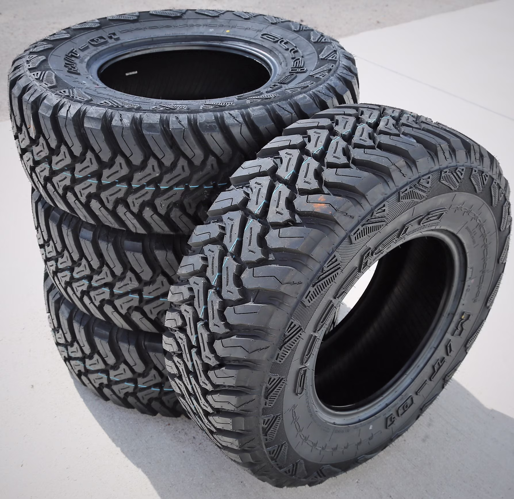 Set of 4 (FOUR) Accelera M/T-01 265/60R18 110S MT Mud Tires