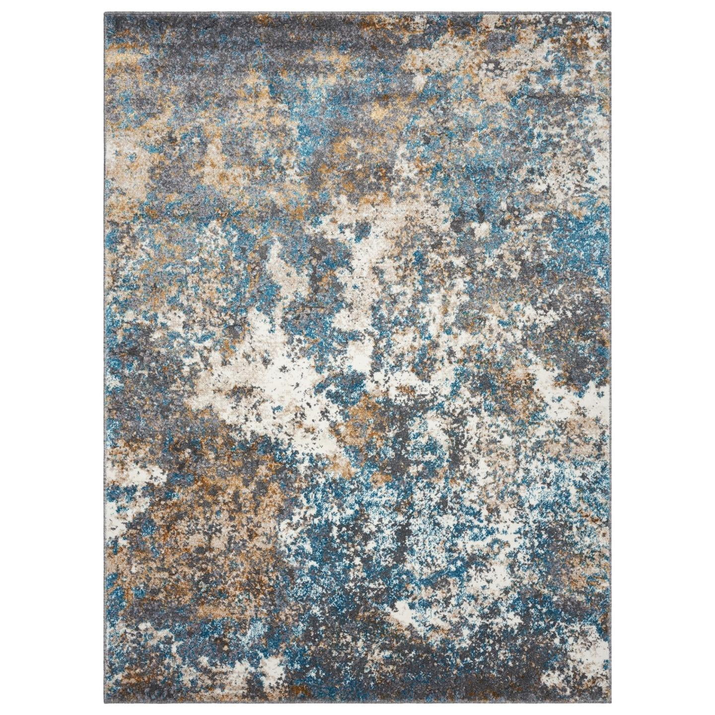 Luxe Weavers Modern Abstract Area Rug - Turquoise 8x10
