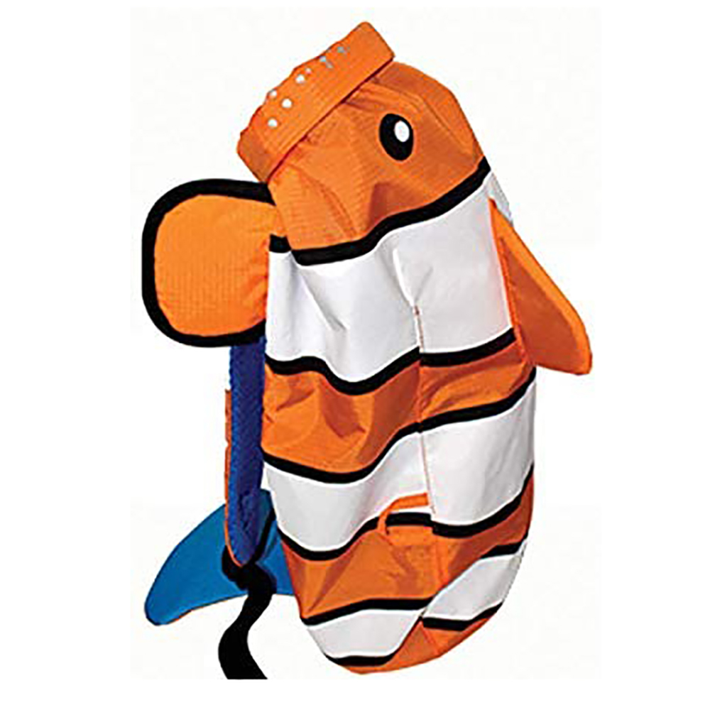 HEAD Sea Pals Junior Dry Snorkeling Combo Kit for Ages 8 to 12, Orange Clownfish