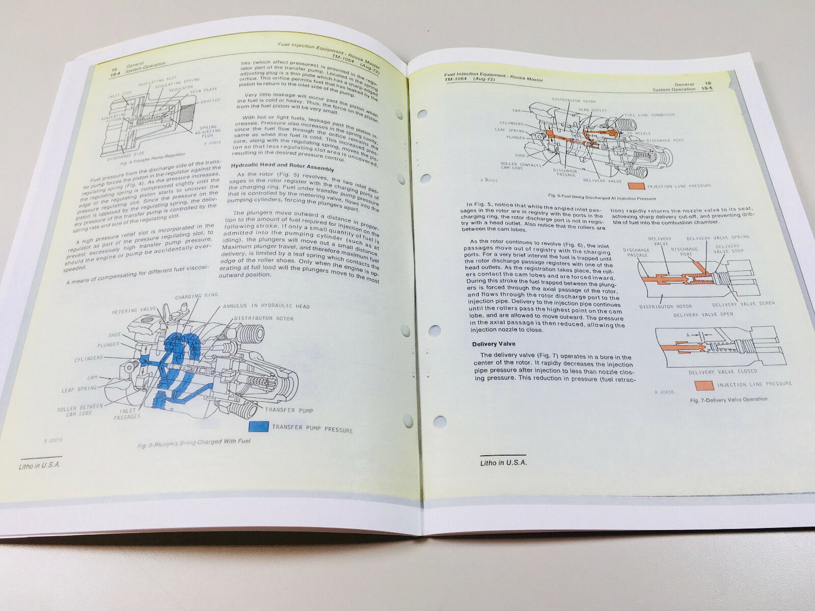 Fuel Injection Roosa Master Dm2 Pump Tech Service Manual John Deere 6404D Engine
