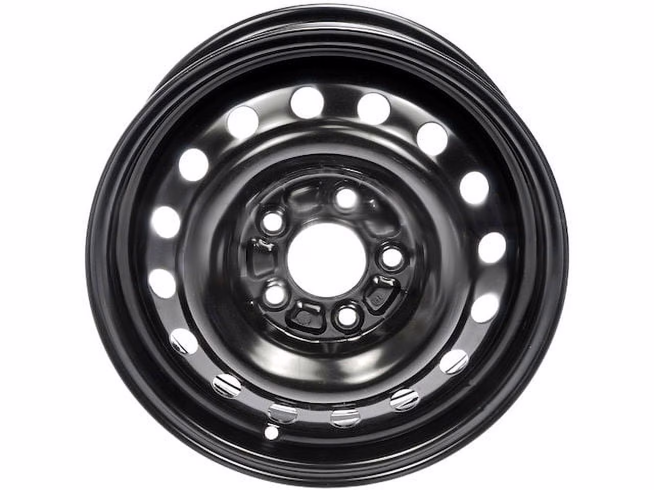 Steel Wheel - Black - 15 Inch - Compatible with 2007 - 2012 Hyundai Elantra 2008 2009 2010 2011