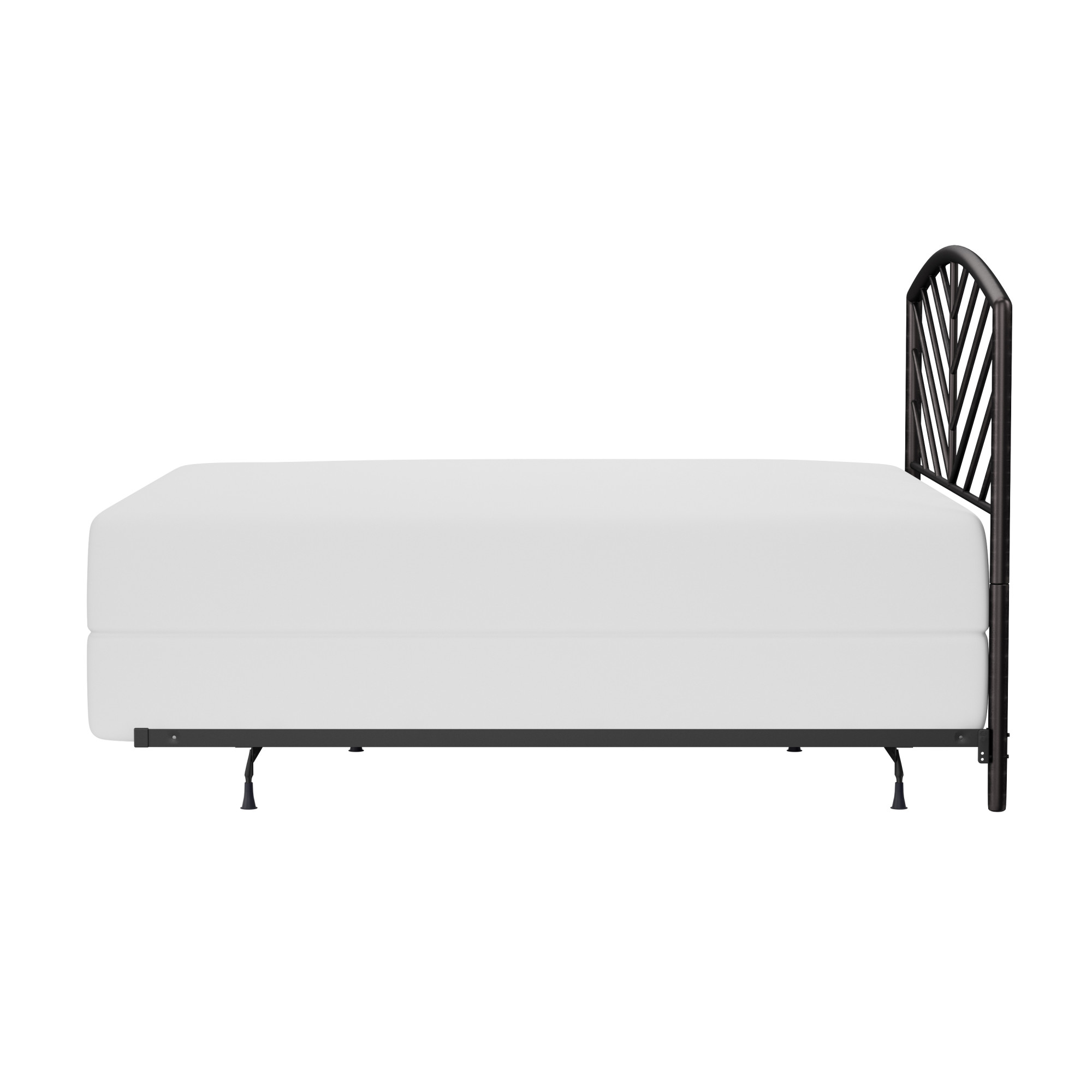 Hillsdale Furniture Essex Gray Bronze Metal King Headboard with Bed Frame