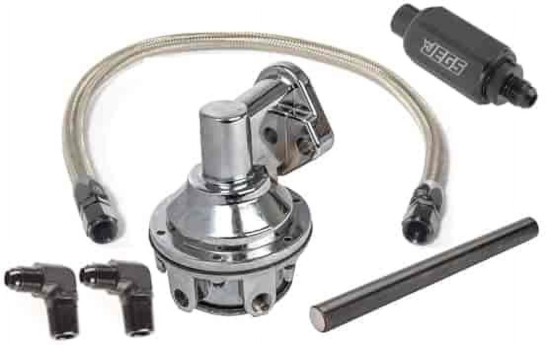 JEGS 15960K Fuel Pump & Installation Kit Small Block Chevy 265-283-327-350-400 1