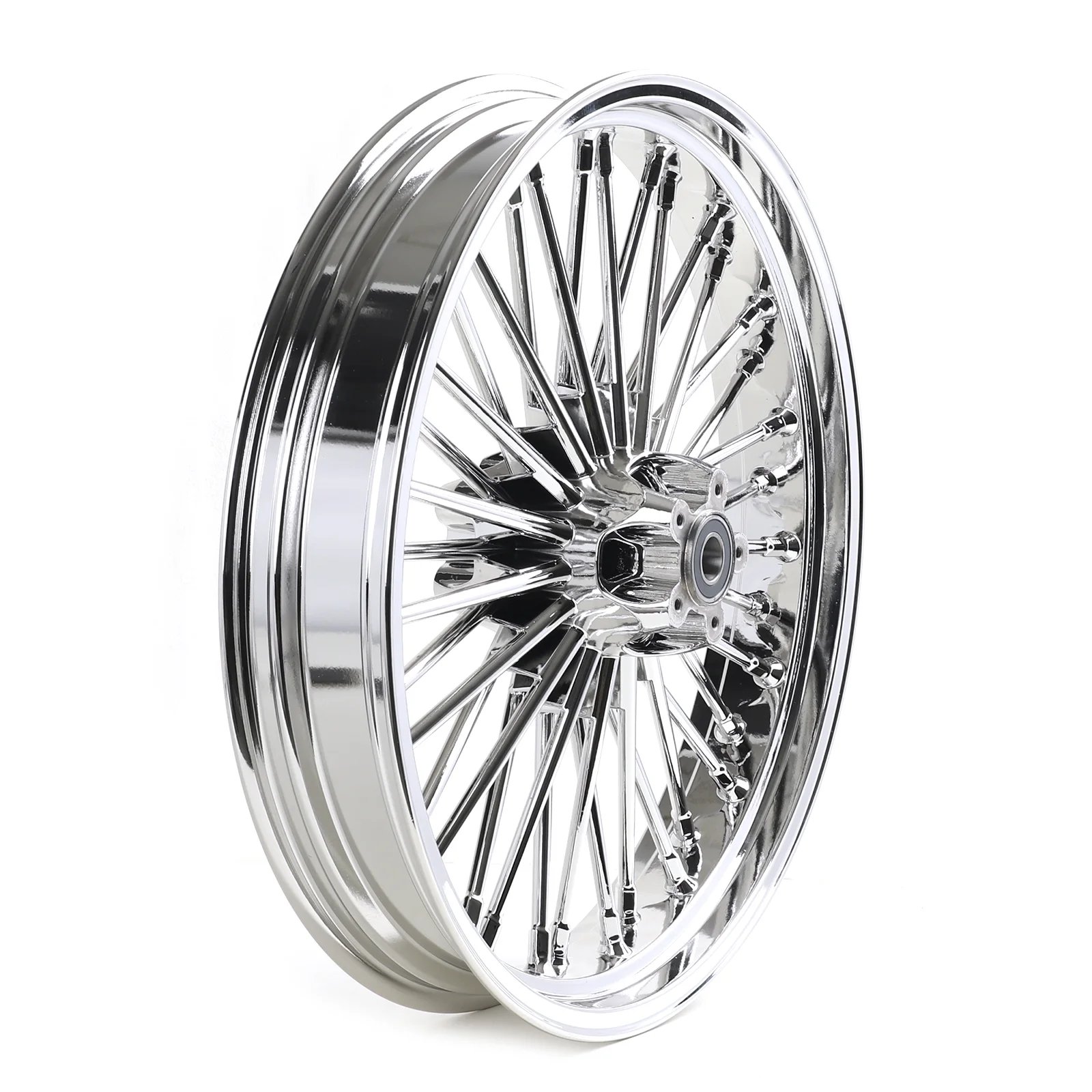 Chrome 21X3.5 Fat Spoke Front Wheel Rim ABS for Harley Touring Road King Glide Ultra Classic 09-20
