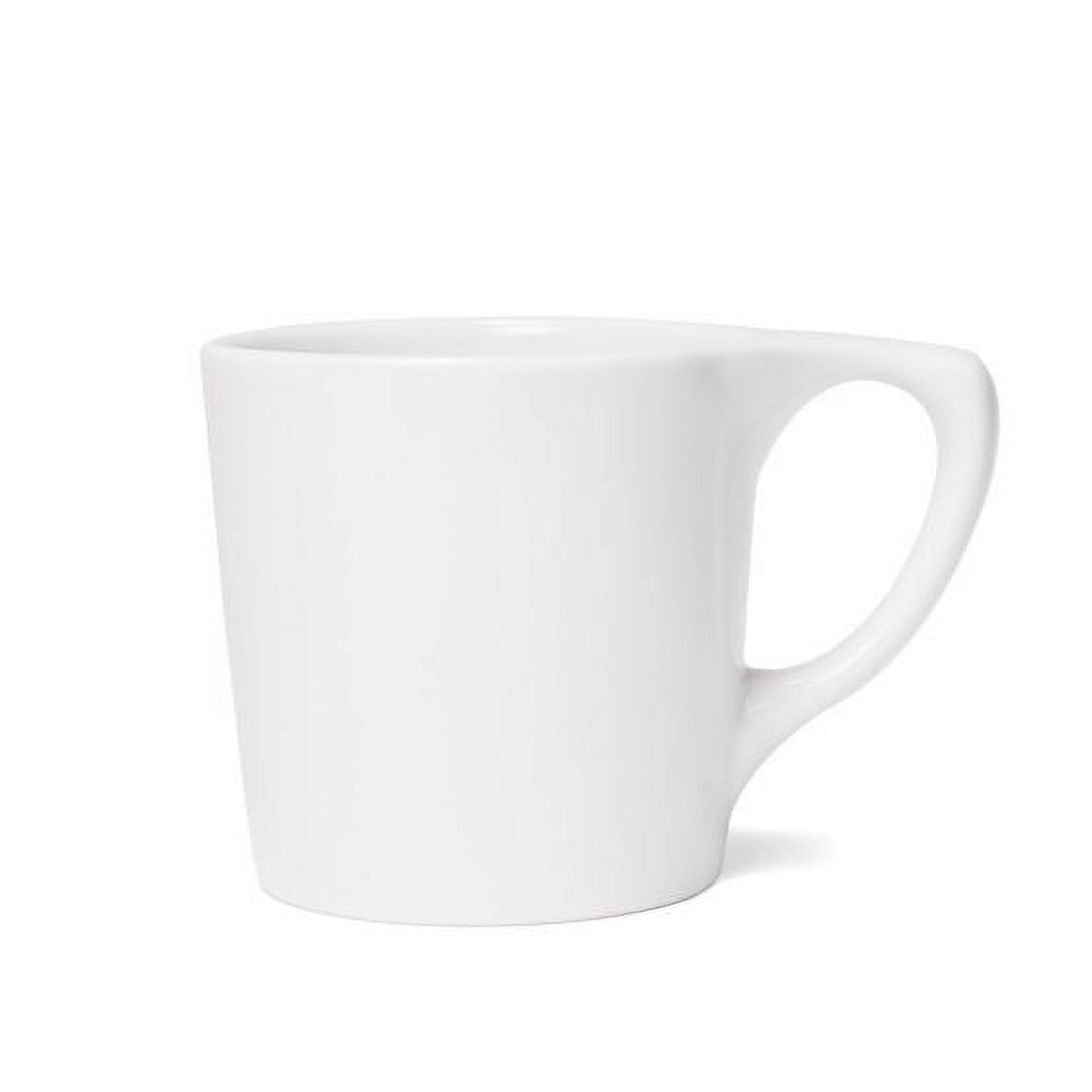 notNeutral LINO 12 oz Porcelain Coffee Cup | for Specialty Coffee Drinks, Latte, Cappuccino, Mocha and Tea | for Personal, Restaurant, Commercial Use | Single Mug (White)