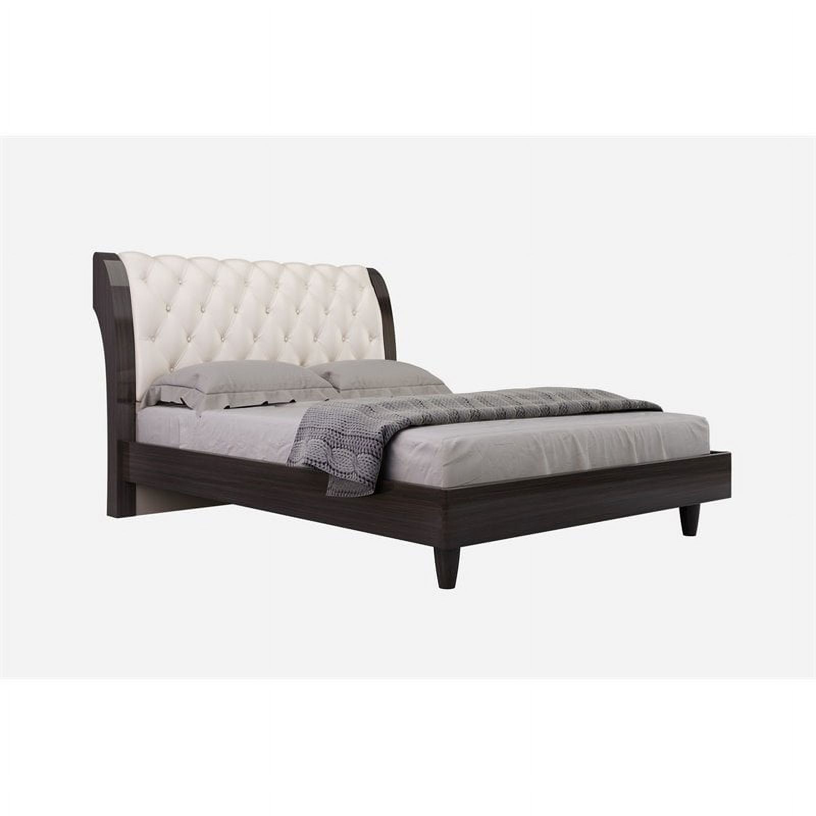 Titan Furnishings Sofia Modern Lacquer Wood California King Bed in Beige