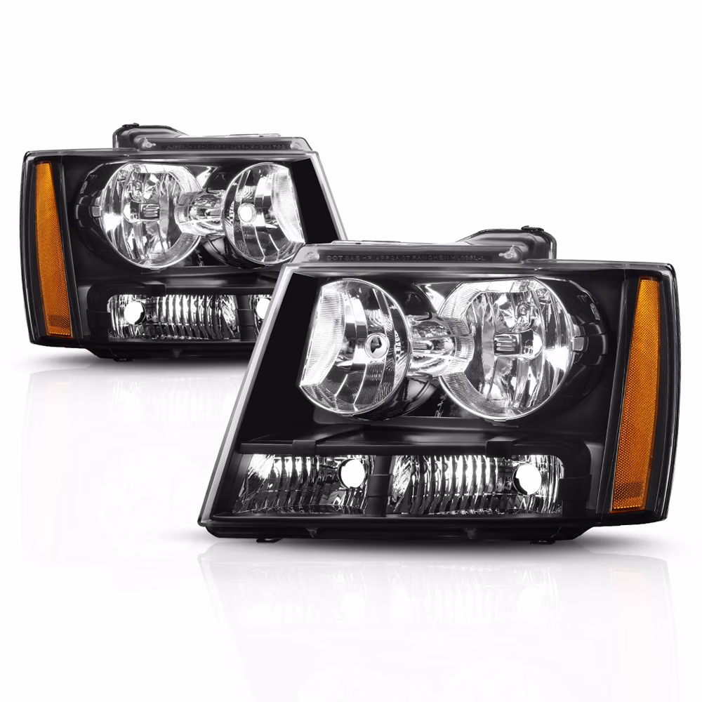 Black Housing Headlight Amber Turn Reflector for 07-14 Tahoe/Avalanche/Suburban 08 09 10 11 12 13 Fits select: 2007-2014 CHEVROLET TAHOE, 2007-2014 CHEVROLET SUBURBAN