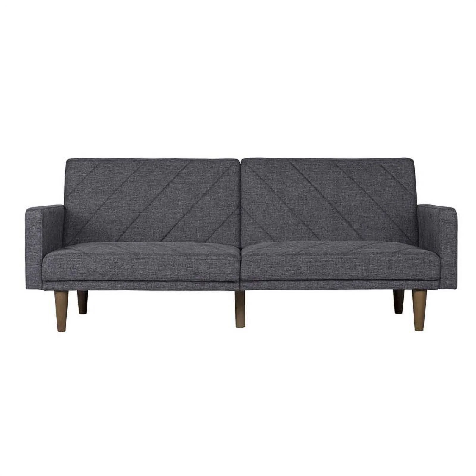 DHP Modern Retro Paxson Futon, Gray Linen