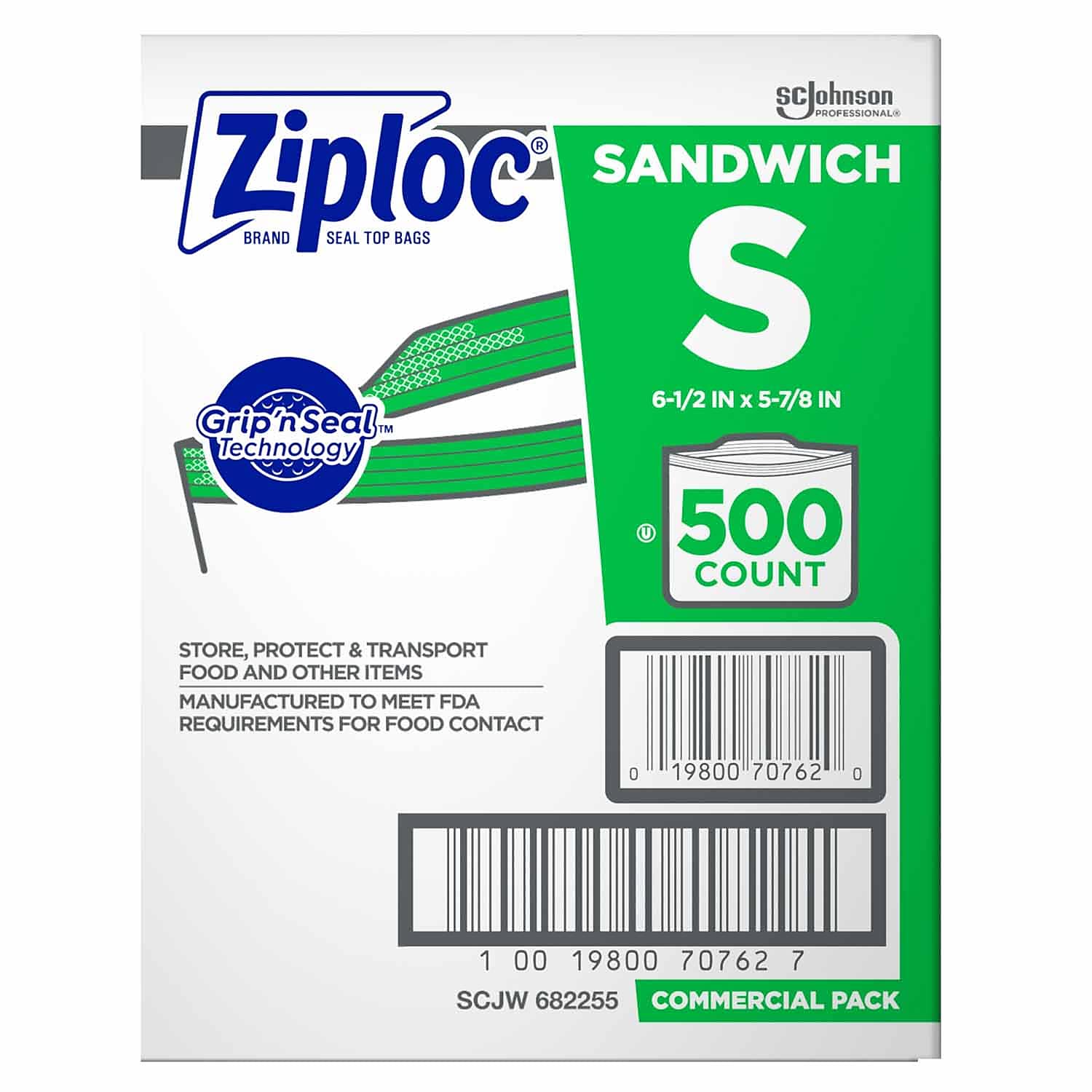 Ziploc Sandwich Bags 500 Ct