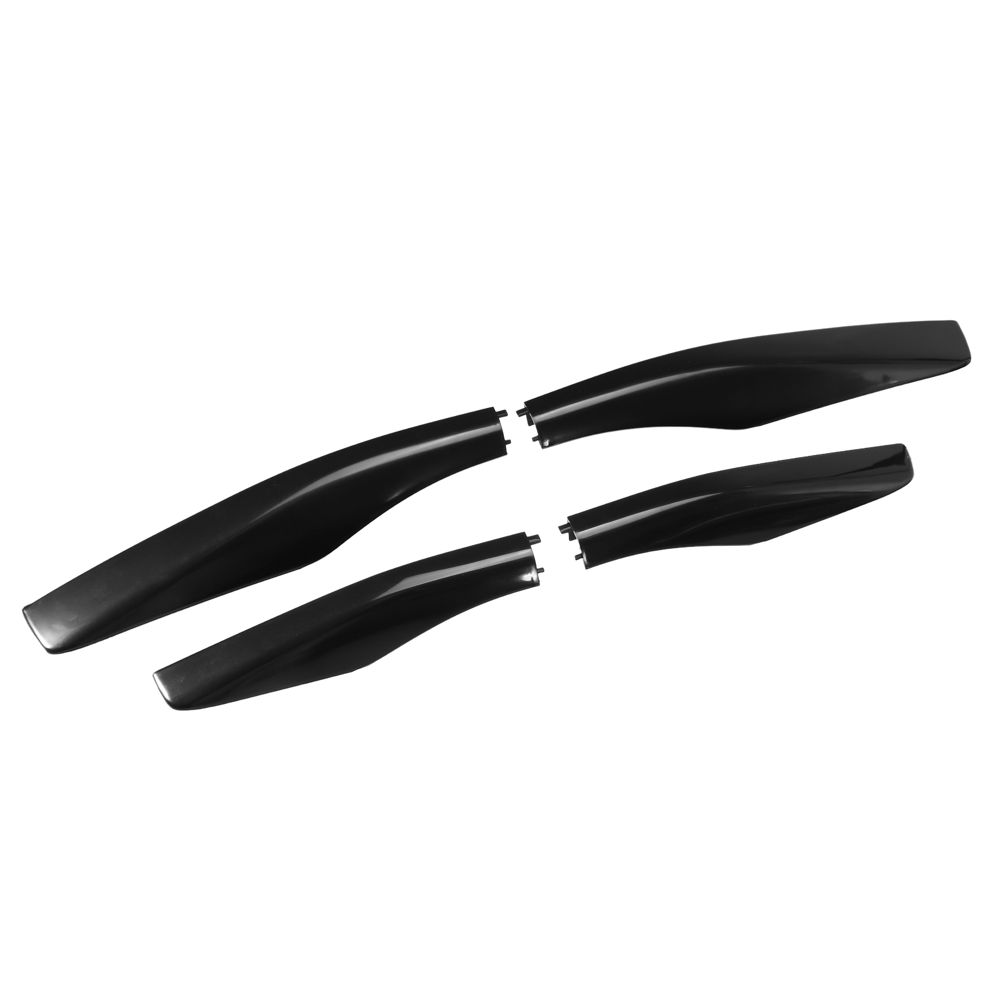 4pcs Car Roof Rack Side Rails End Cover Cap Compatible for Lexus RX350 RX400h RX330 2003-2009 Black