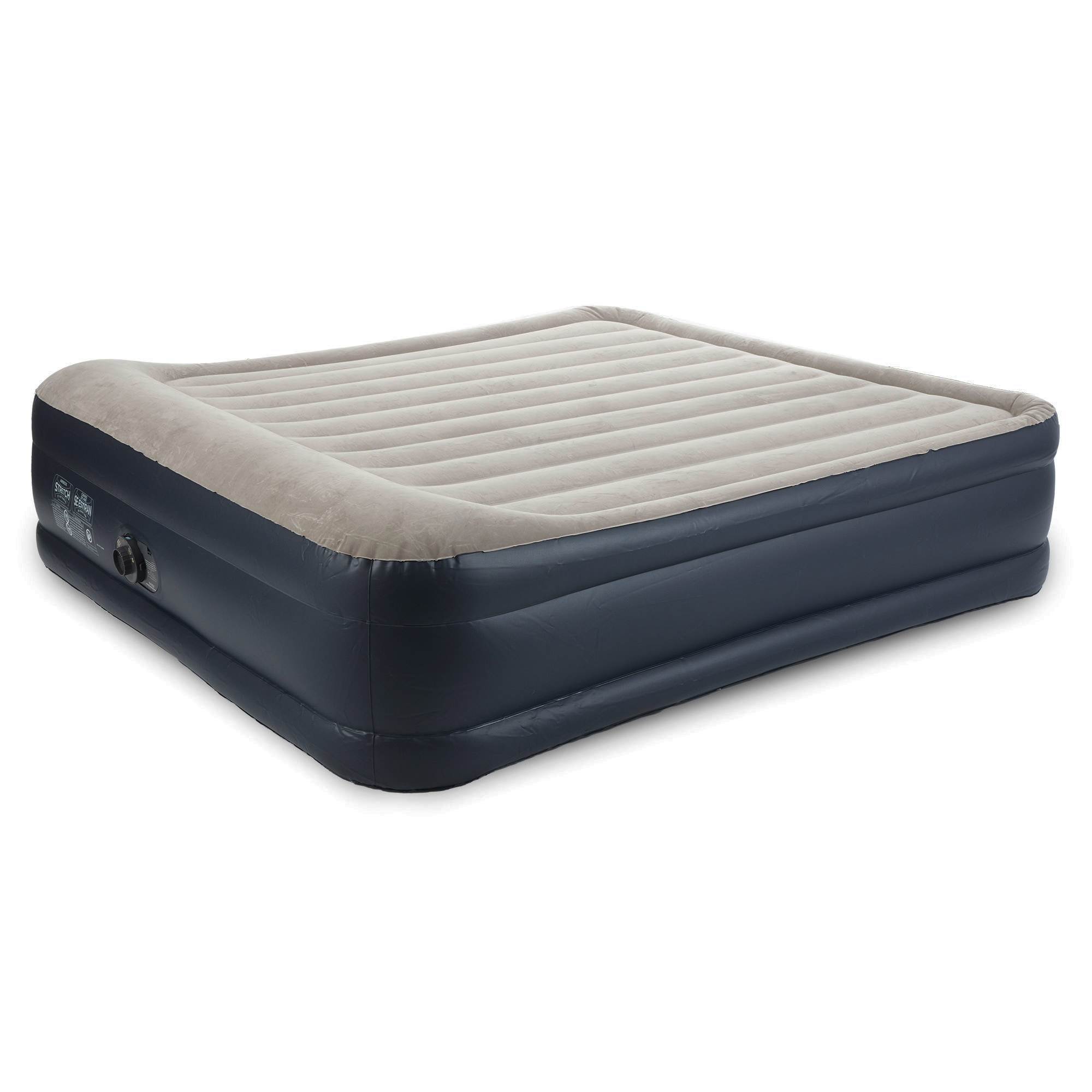 Intex Dura Beam Raised Blow-Up Mattress with Built-In Pump, King (2 Pack)