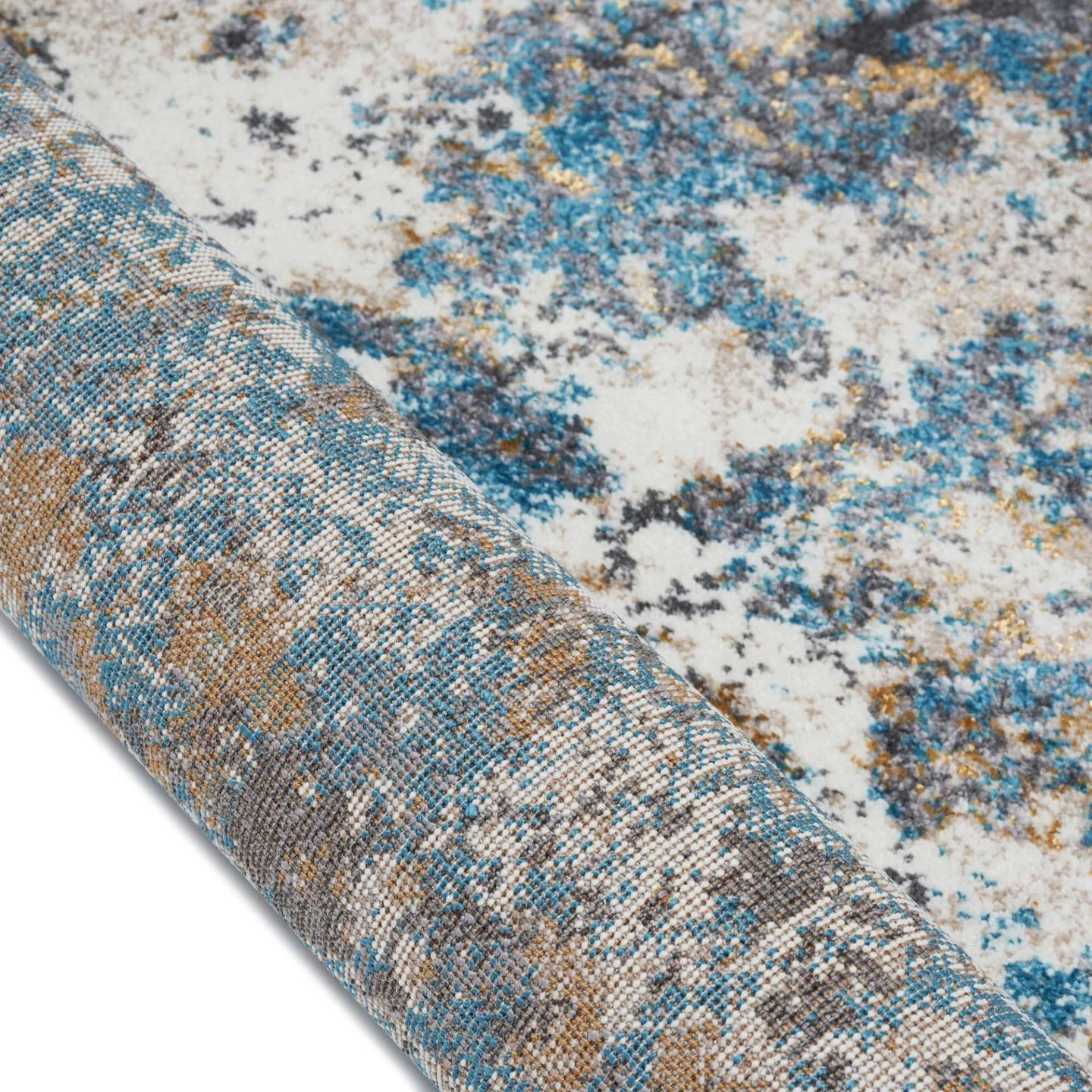 Luxe Weavers Modern Abstract Area Rug - Turquoise 8x10