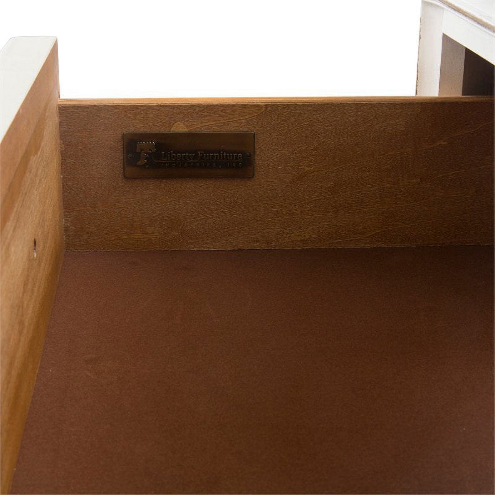 Beaumont Lane 5 Drawer Chest in White Oak