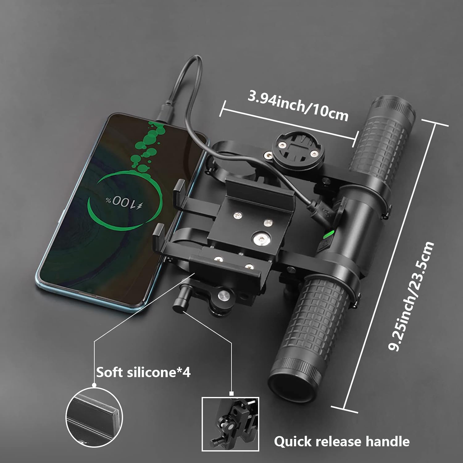 Bike Light Set,USB Rechargeable Bicycle Light,BikeTaillights,2400lumens Multi-Functional Bicycle Light Comes with a Bike Phone Mount & Bike Computer Mount and a Built-in 10000mAh Power Bank.
