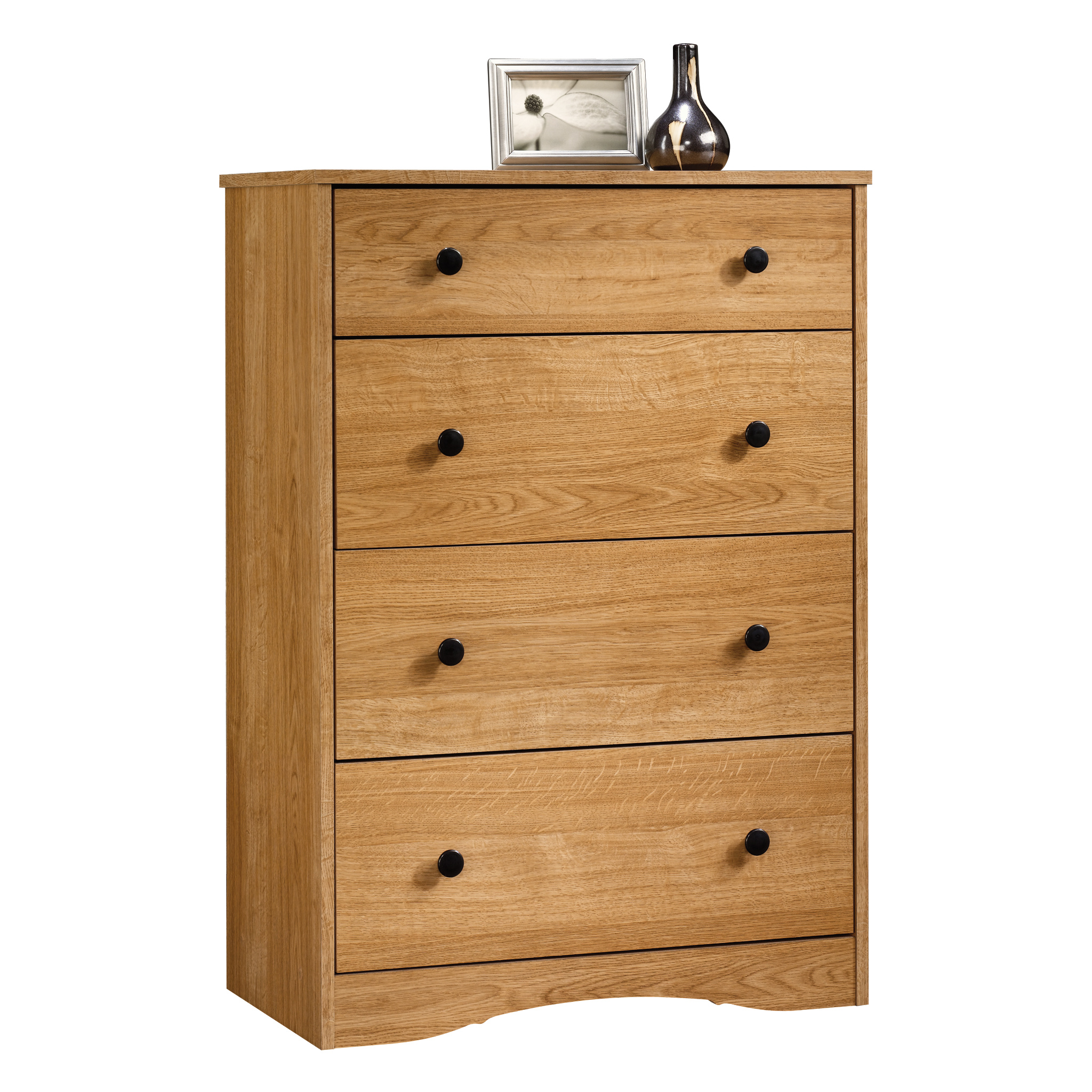 Sauder Beginnings 4-Drawer Dresser, Highland Oak Finish