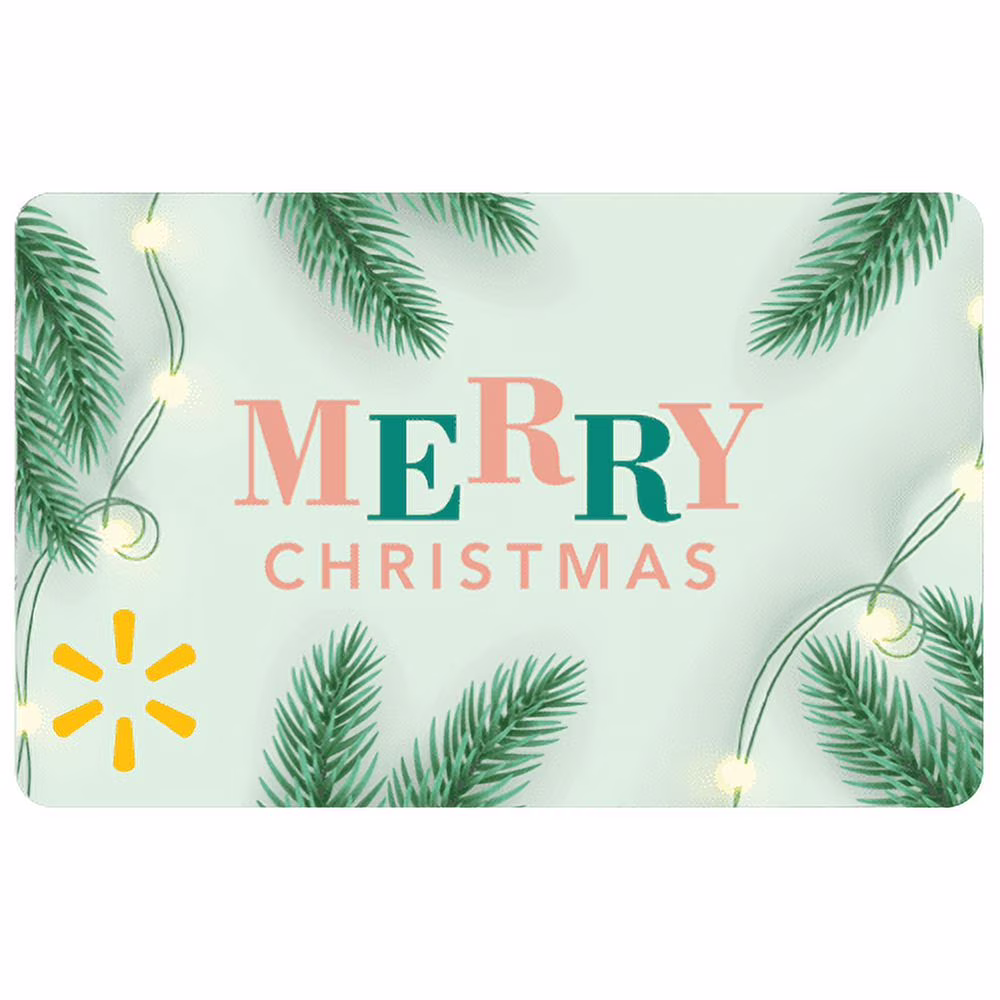 Blissful Holly Christmas Walmart Gift Card