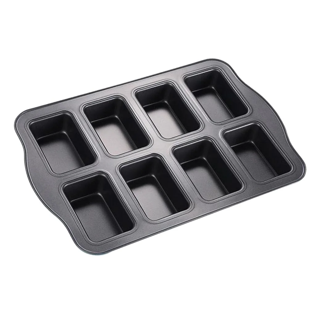 Pan, Mini , Carbon Steel Meatloaf Mini Bread Cupcake Muffin Baking Pan Tray, Home Kitchen Restaurant Bakeware