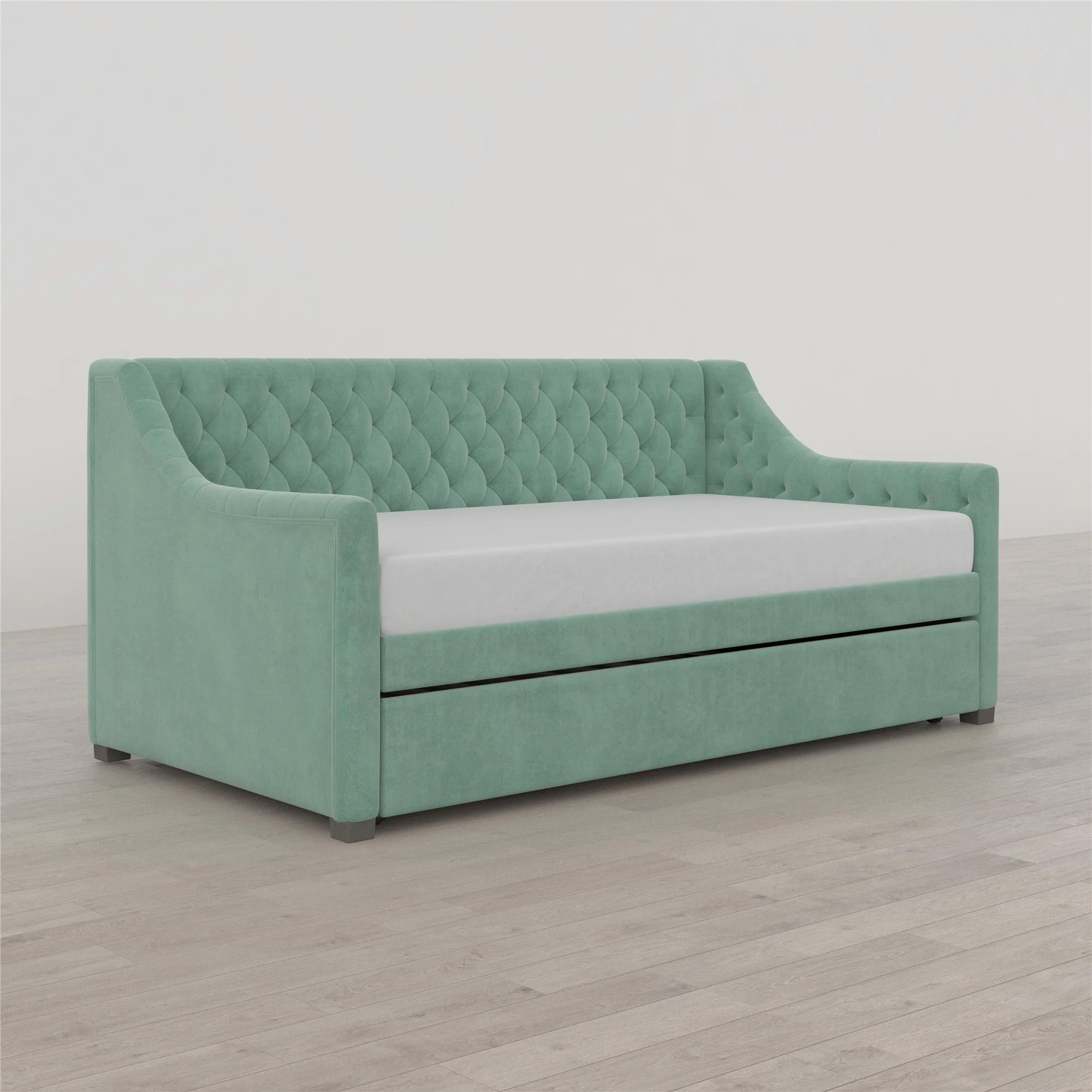 Little Seeds Monarch Hill Ambrosia Twin Daybed and Trundle, Teal Velvet