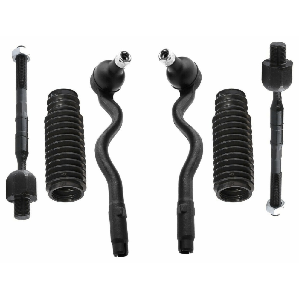6-pc Steering Kit For 320 323 325 328 330 Z4 Tie Rods Bellow Boots