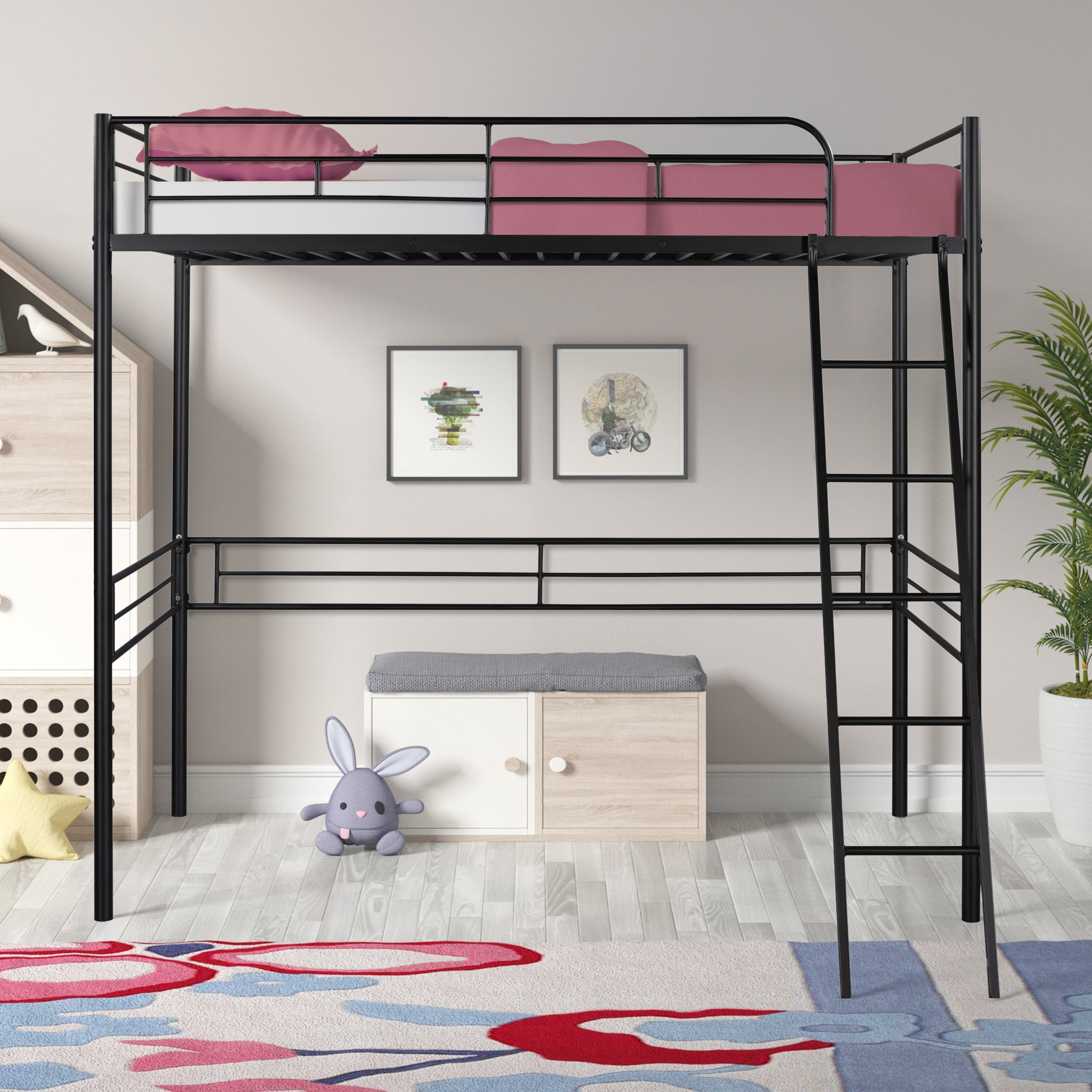 Unbranded Metal Loft Bed