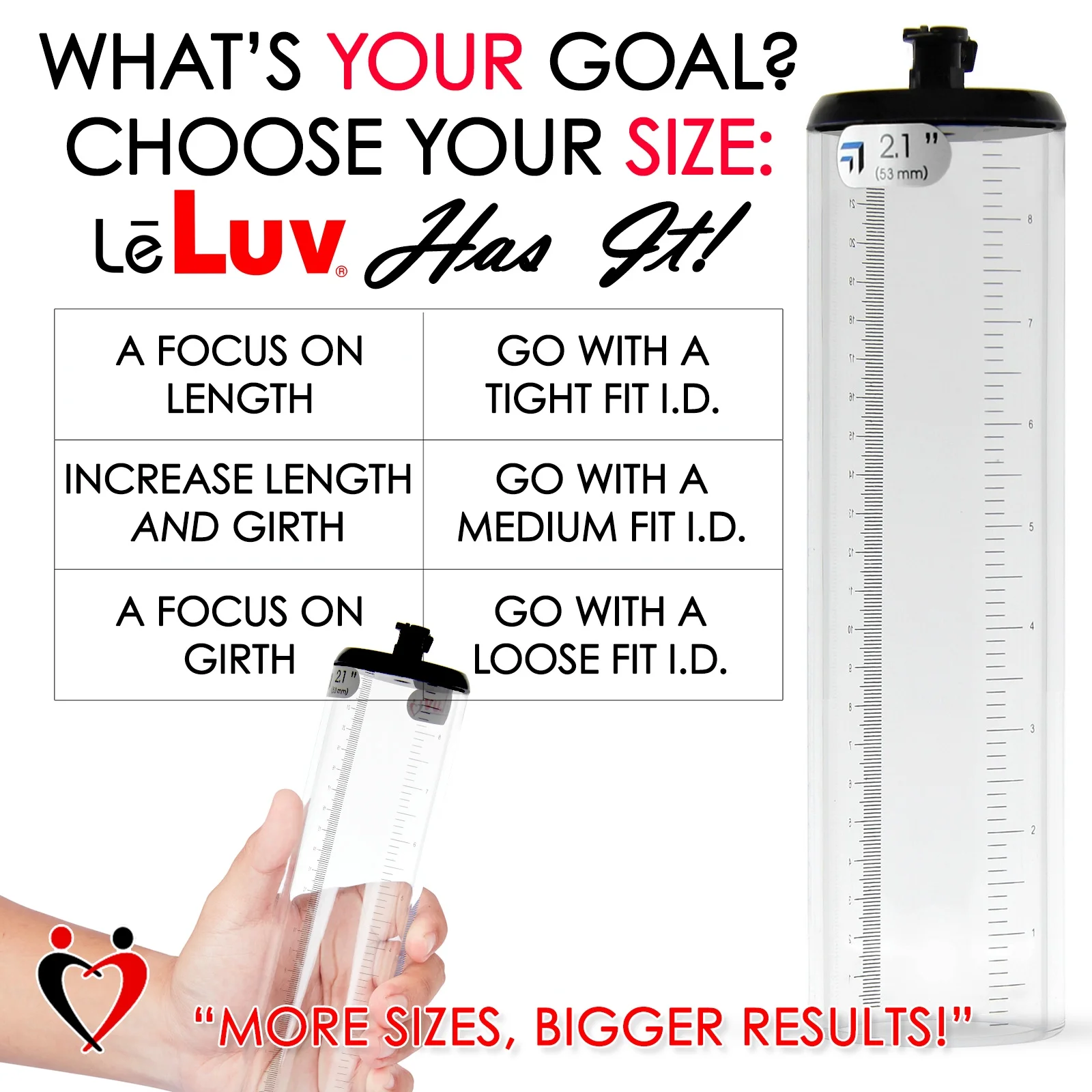 LeLuv Magna Electric Penis Pump | LCD Smart Black Handle | 2.5