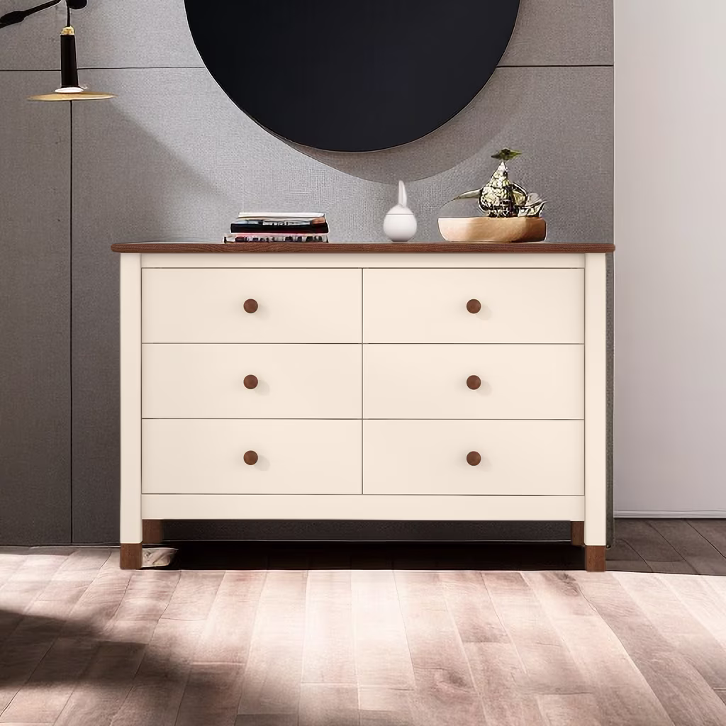 Wooden Storage Dresser with 6 Drawers,Storage Cabinet for Kids Bedroom