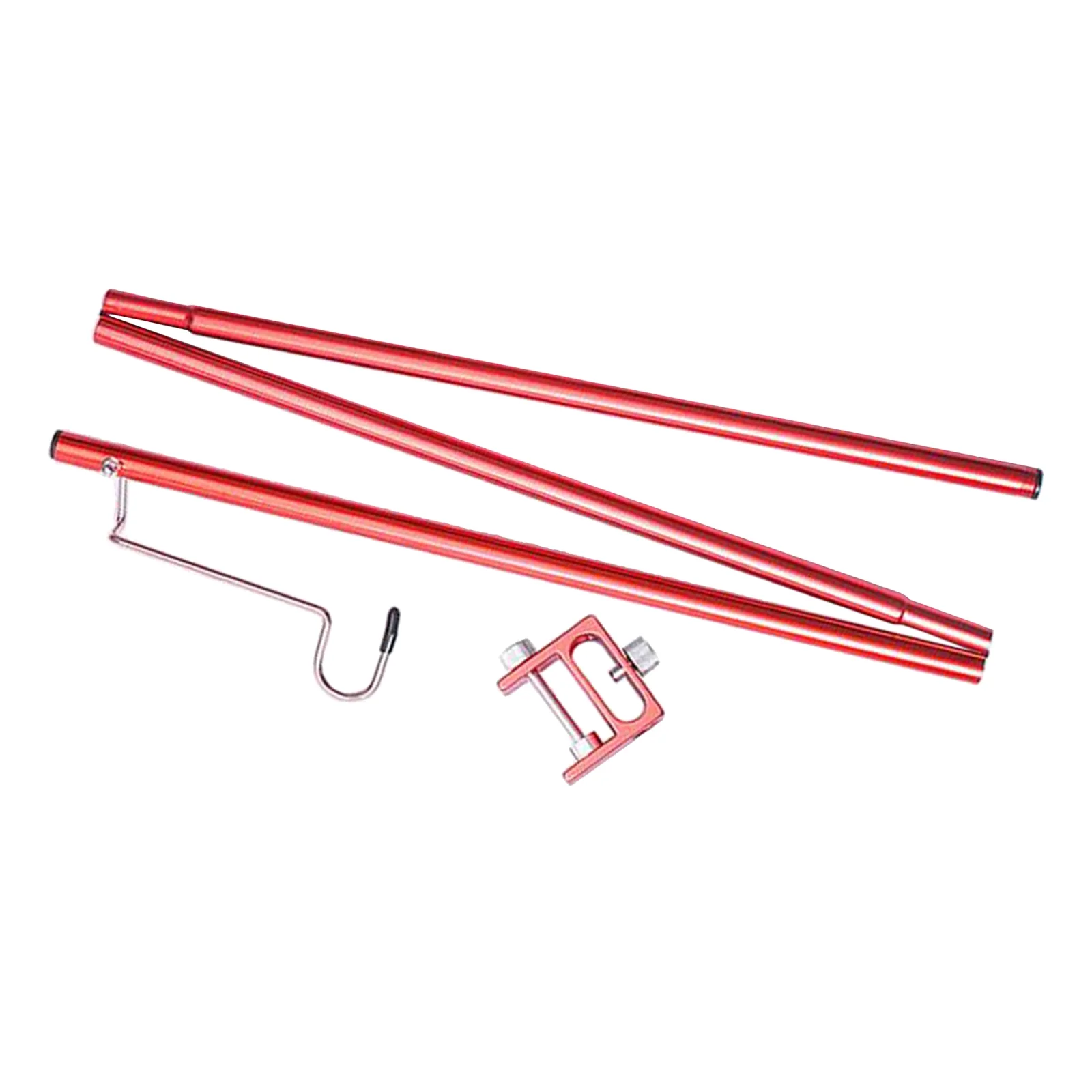 1Pc Folding Lightweight Camping Lantern Holder Lamp Holder Poles Red