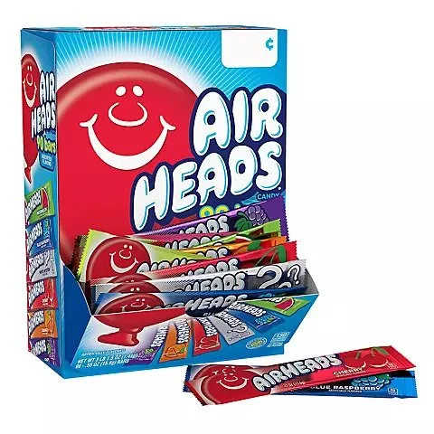 Product of Airheads Chewy Fruit Candy Variety Pack 90 Count.