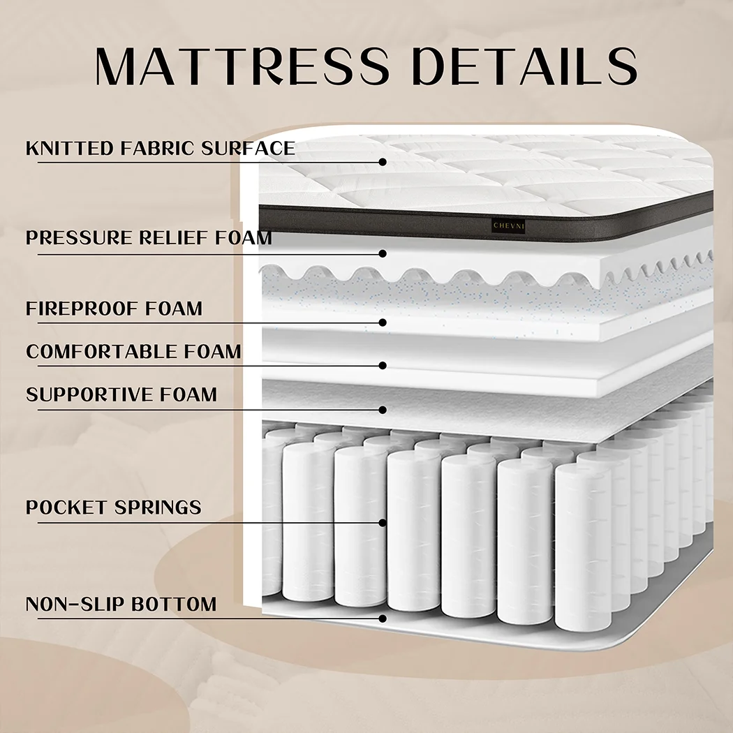 CHEVNI 10 inch Hybrid Mattress in a Box,Queen Mattress