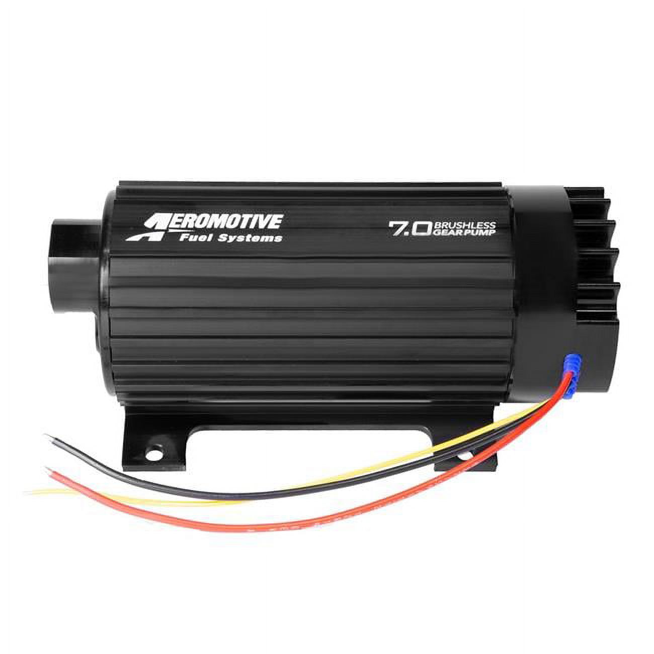 Aeromotive  7GPM at 150PSI TVS Brushless Electric In-Line In-Tank Fuel Pump with 12AN Inlet & 10AN Outlet, Black Anodize