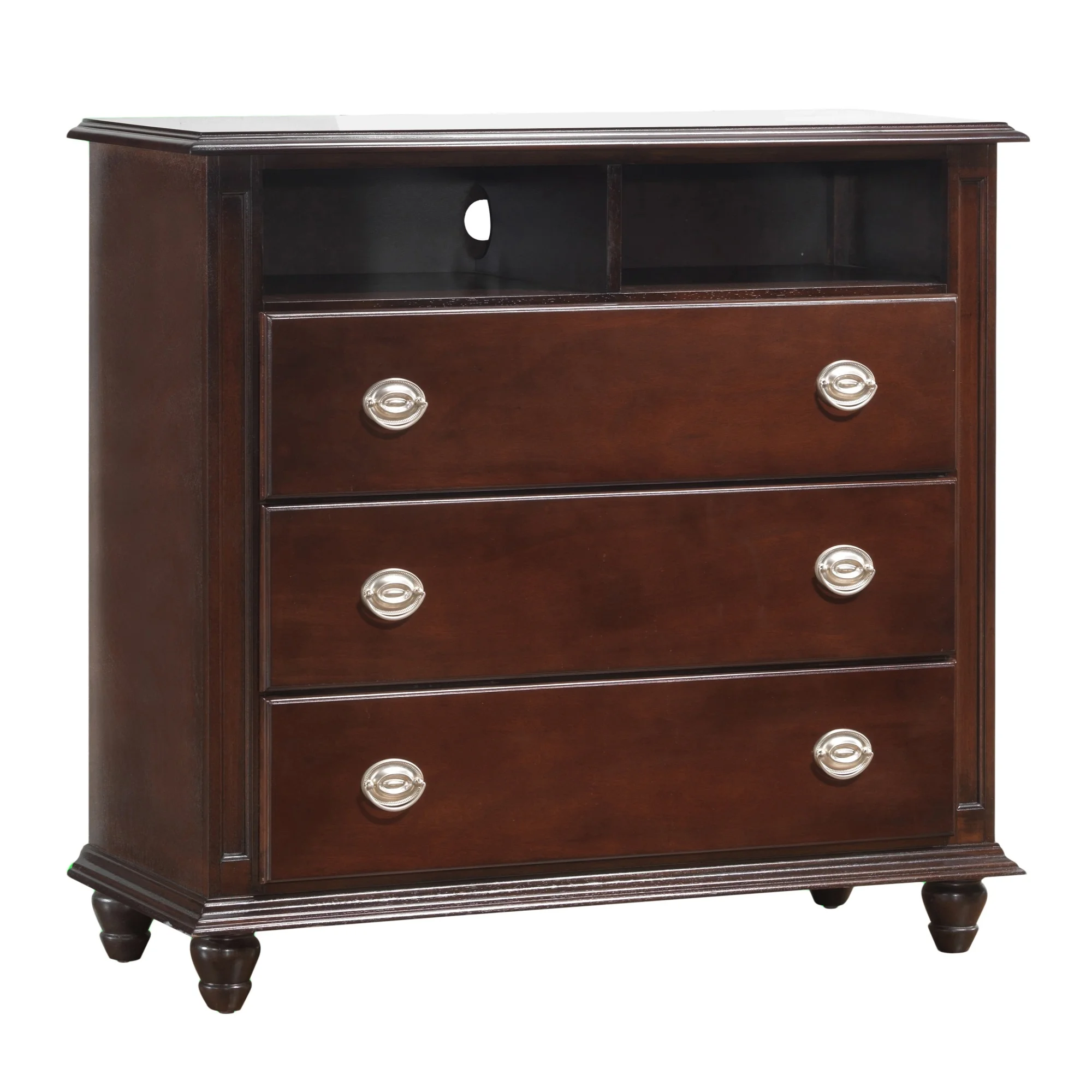 Passion Furniture Summit Cappuccino 3-Drawer Chest PF-G5950-TV