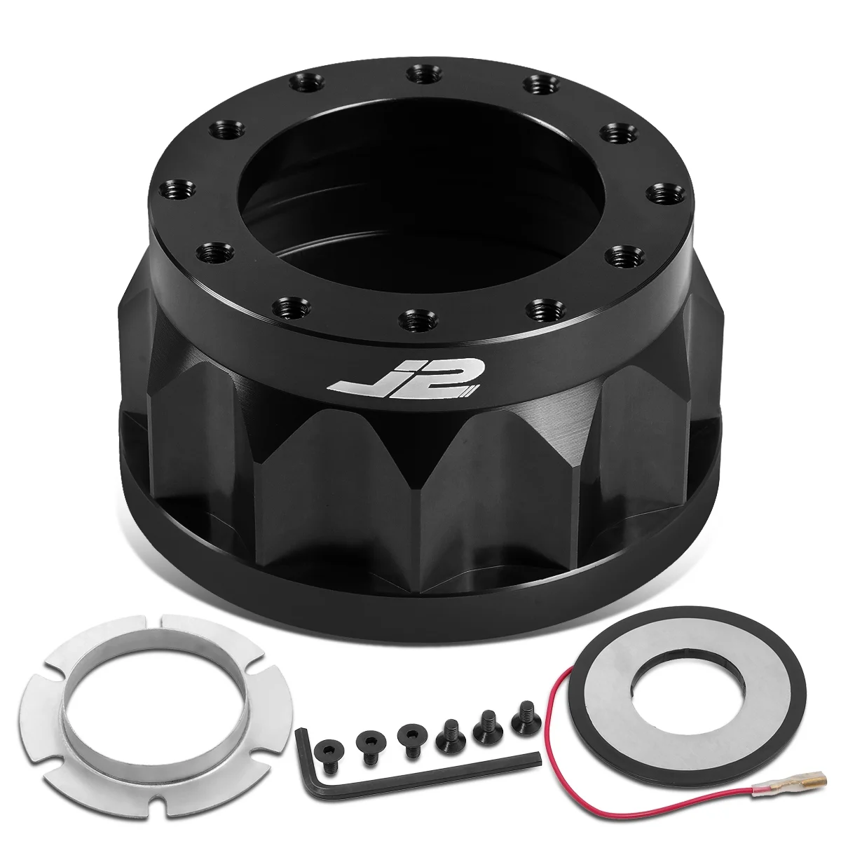 J2 Engineering J2-HUB-OH90-BK J2 For 1988 to 1993 Honda Civic CRX Acura Integra 2