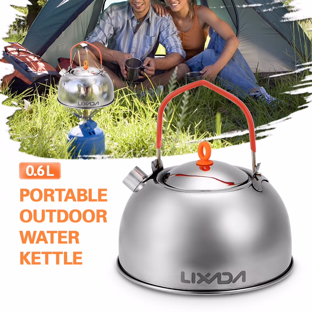 Lixada Kettle,Kettle Teapot Coffee PortableWater 0.6l Stainless Steel Water Kettle TeapotWater Kettle Stainless Steel Tea Coffee Pot Kettle PortableHuiop Tea Kettle Siuke