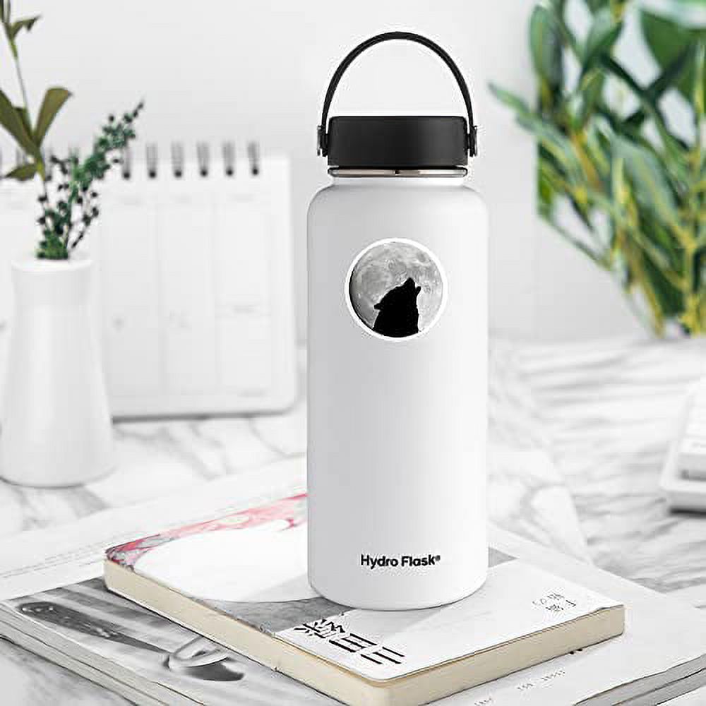 100 PCS The Sun and Moon Planet Stickers Astronomy Celestial Decals for Laptop Scrapbook Water Bottle Phone Notebooks Diary(Black)