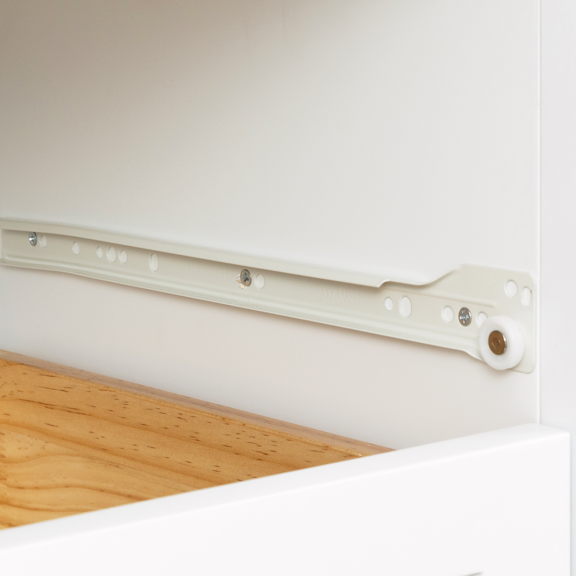 Retro Solid Wood Spray-Painted Dresser Bar, Buffet Cabinet - White, Dining/Living Room, Kitchen - Pack of 1