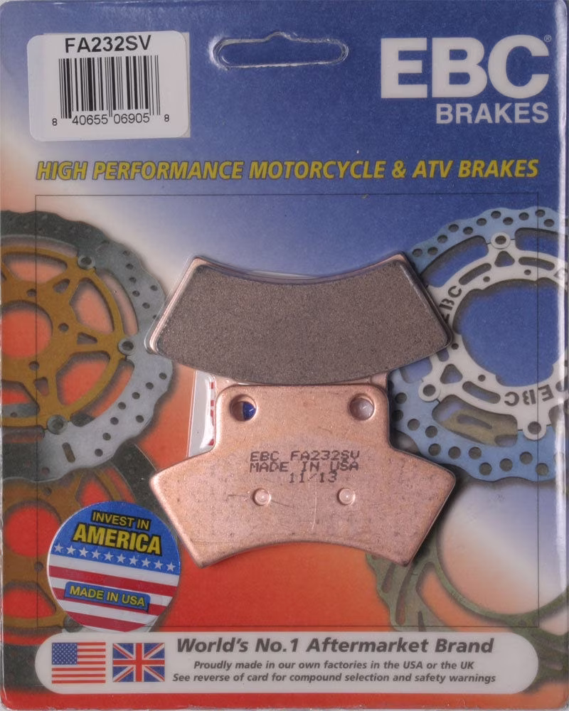 EBC SV Series Severe Duty Brake Pad - Rear for Polaris Big Boss 400L 6x6 1994-1995