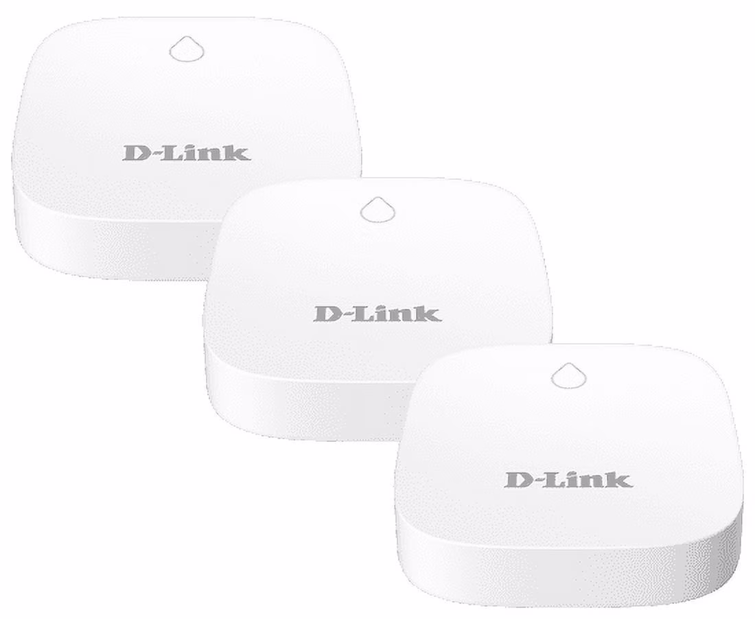 D-Link Battery-Powered Long-Range Water Sensor Add-on 3-Pk (DCH-S163/3)