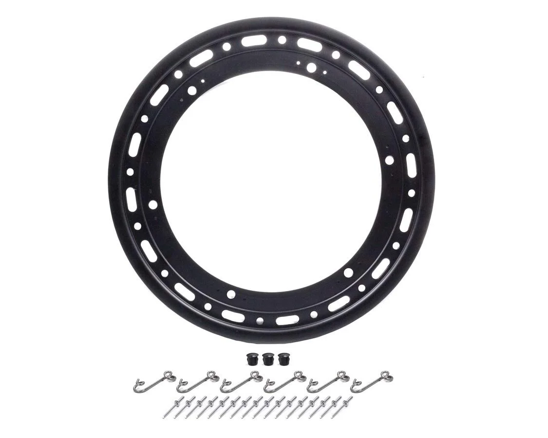 Weld Racing WELP650B-5314-6 15 in. 16 Hole Bead Lock Ring with 6-Tabs - Black