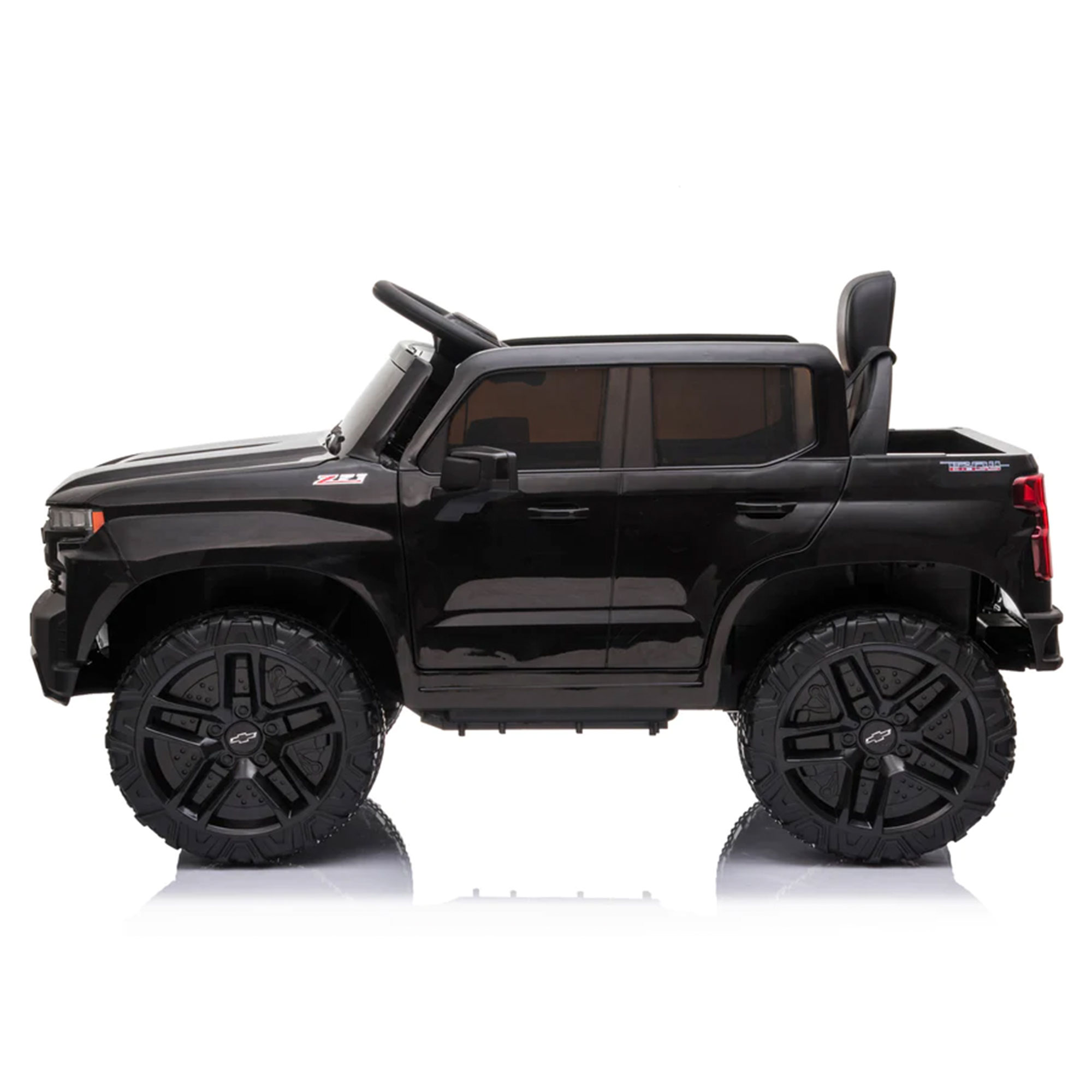 Dakott Chevy Silverado 4 x 4 Trail Boss Ride-On Monster Truck, Black