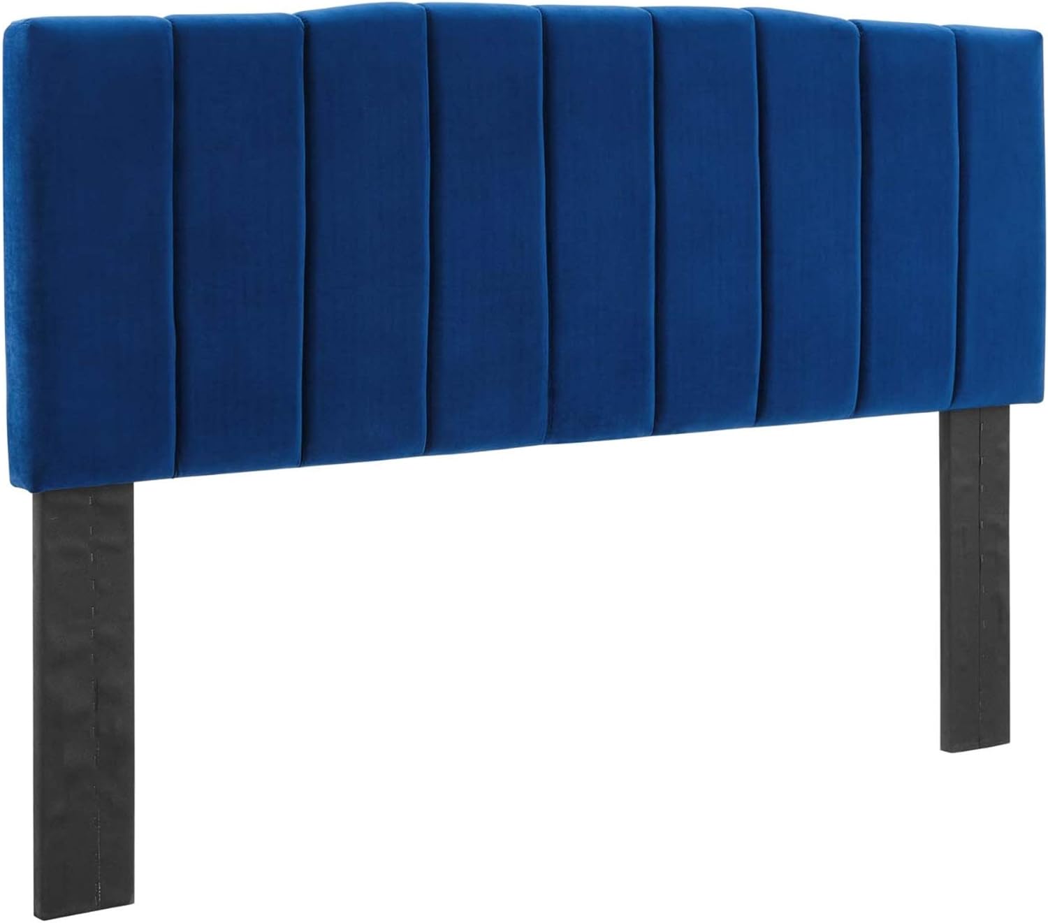 Camilla Channel Tufted Performance Velvet King/California King Headboard - Navy