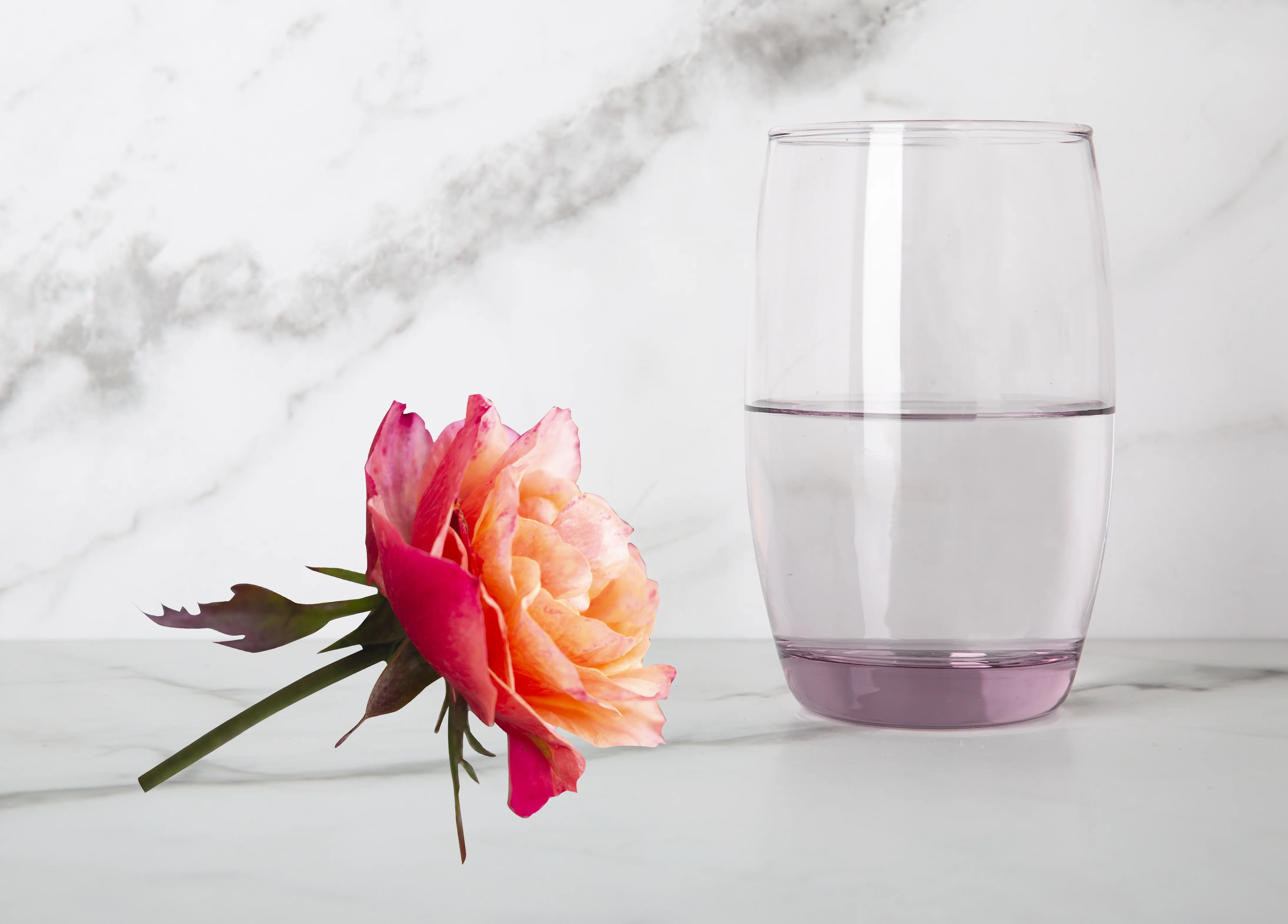 Burns Glass Italian Style Lavender Beverage Glasses 13 oz Actual Purple Glass Heavy Base  (Set of 4)