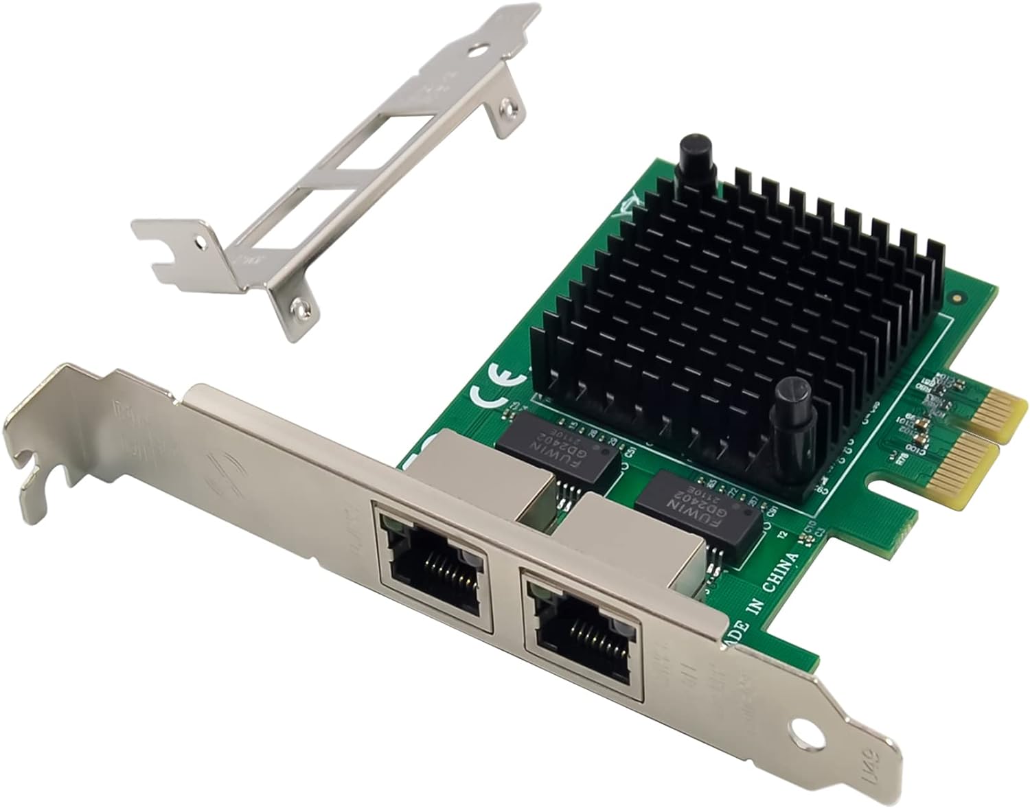 Dual PCIe 3.1 2.5GBase-T Network Adapter with Intel I225-V 2500/1000/100Mbps PCI Express Gigabit Ethernet NIC RJ45