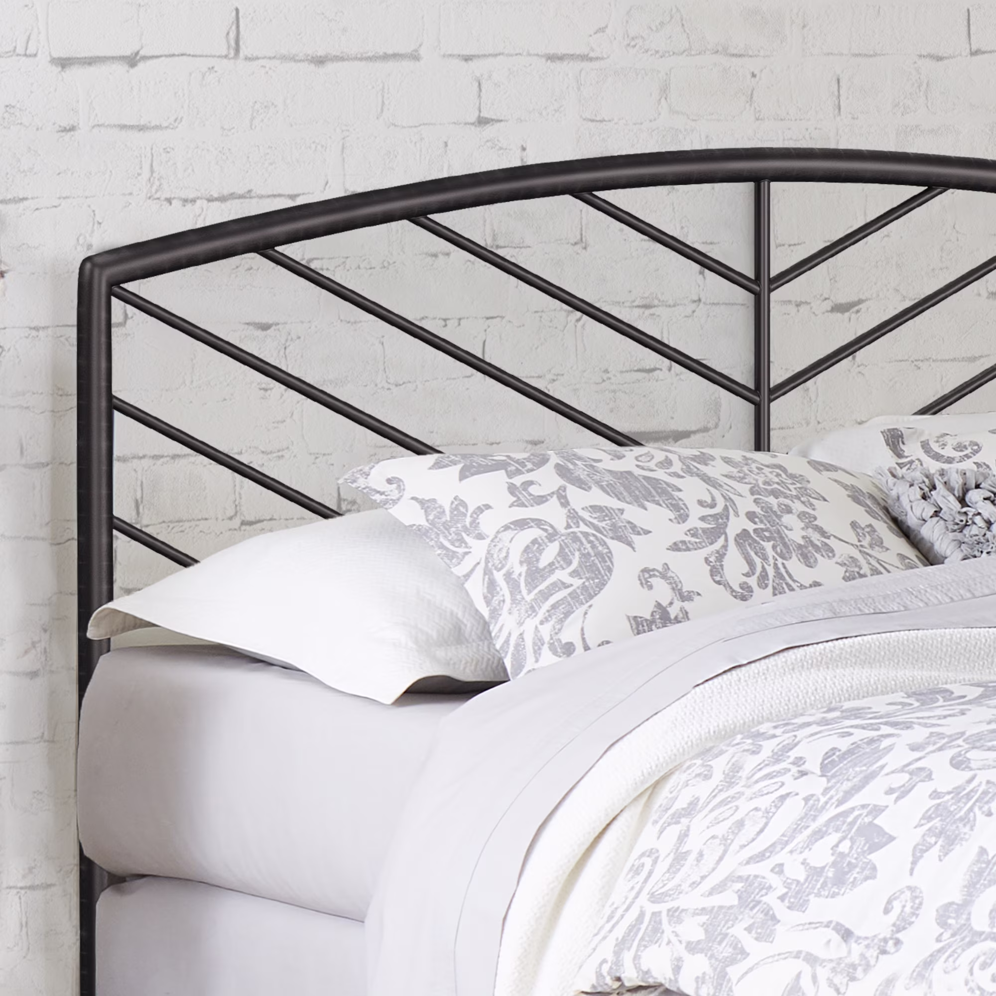 Hillsdale Furniture Essex Gray Bronze Metal King Headboard