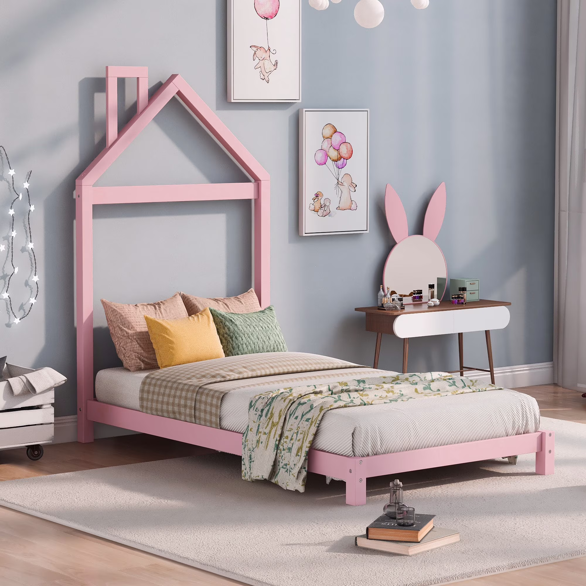 Pink Dream House Bed